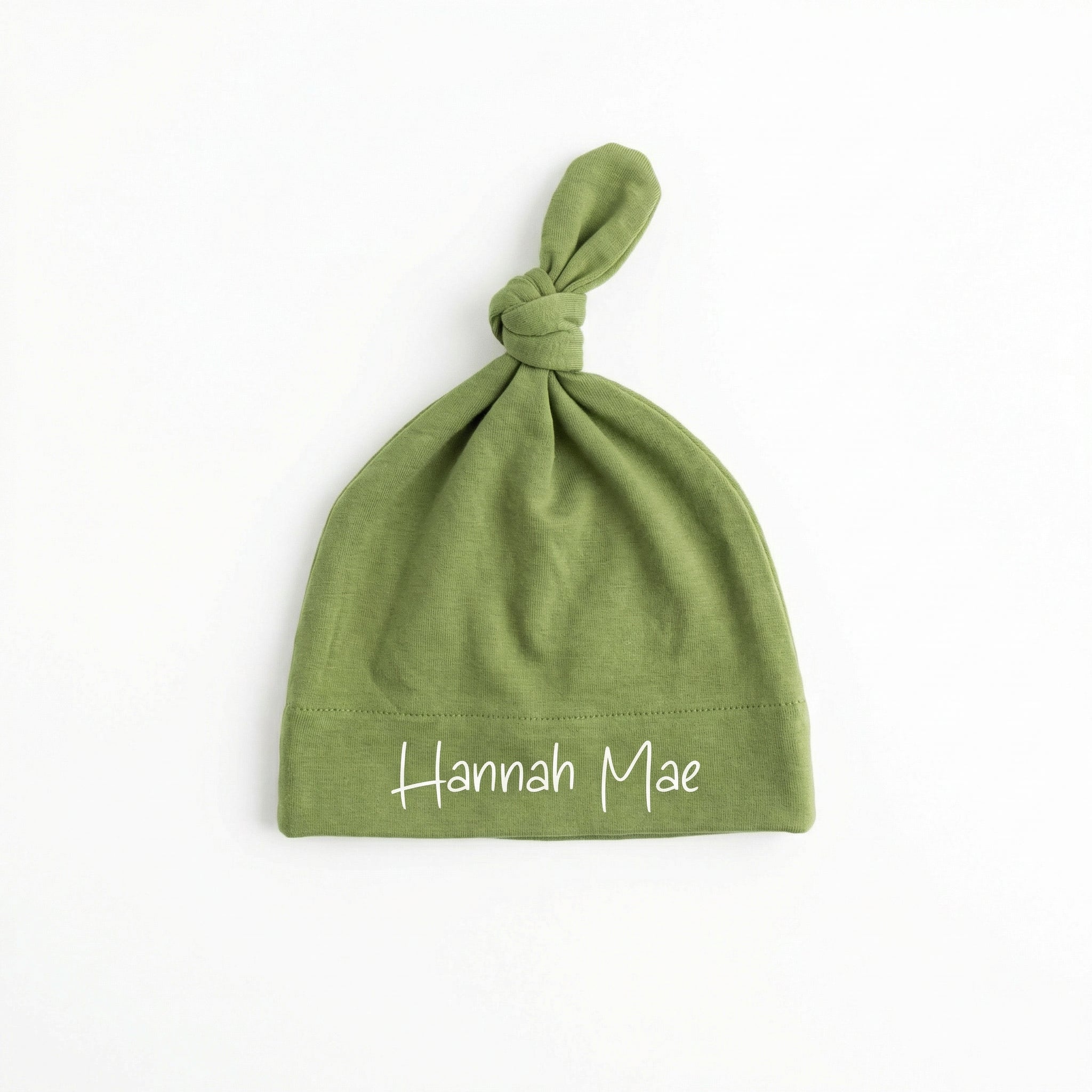 Personalized Knotted Hat in Forest