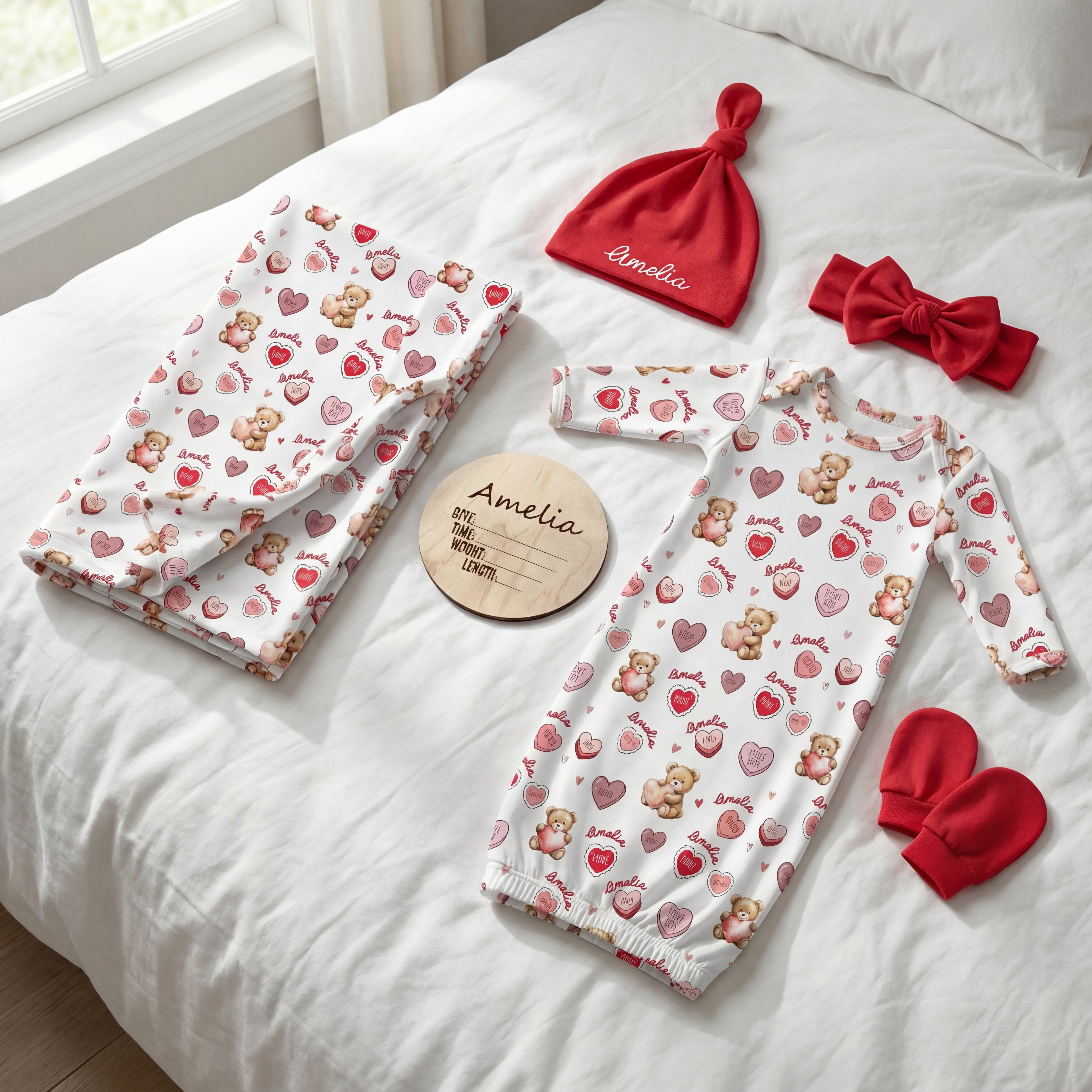 The Ultimate Baby Gift Set in Red Sweet Heart