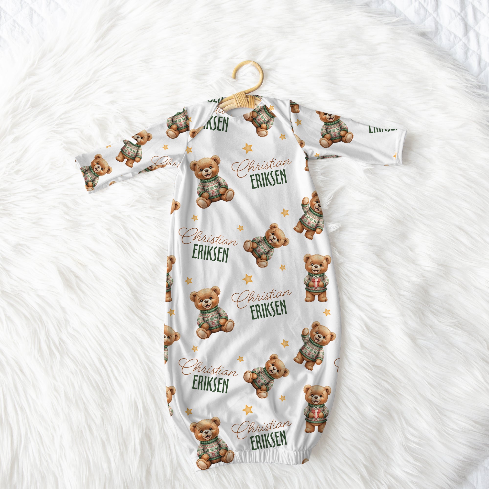 Personalized Sleep Gown in Cozy Bear