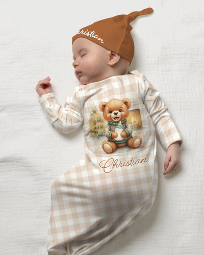 Personalized Sleep Gown in Cozy Bear