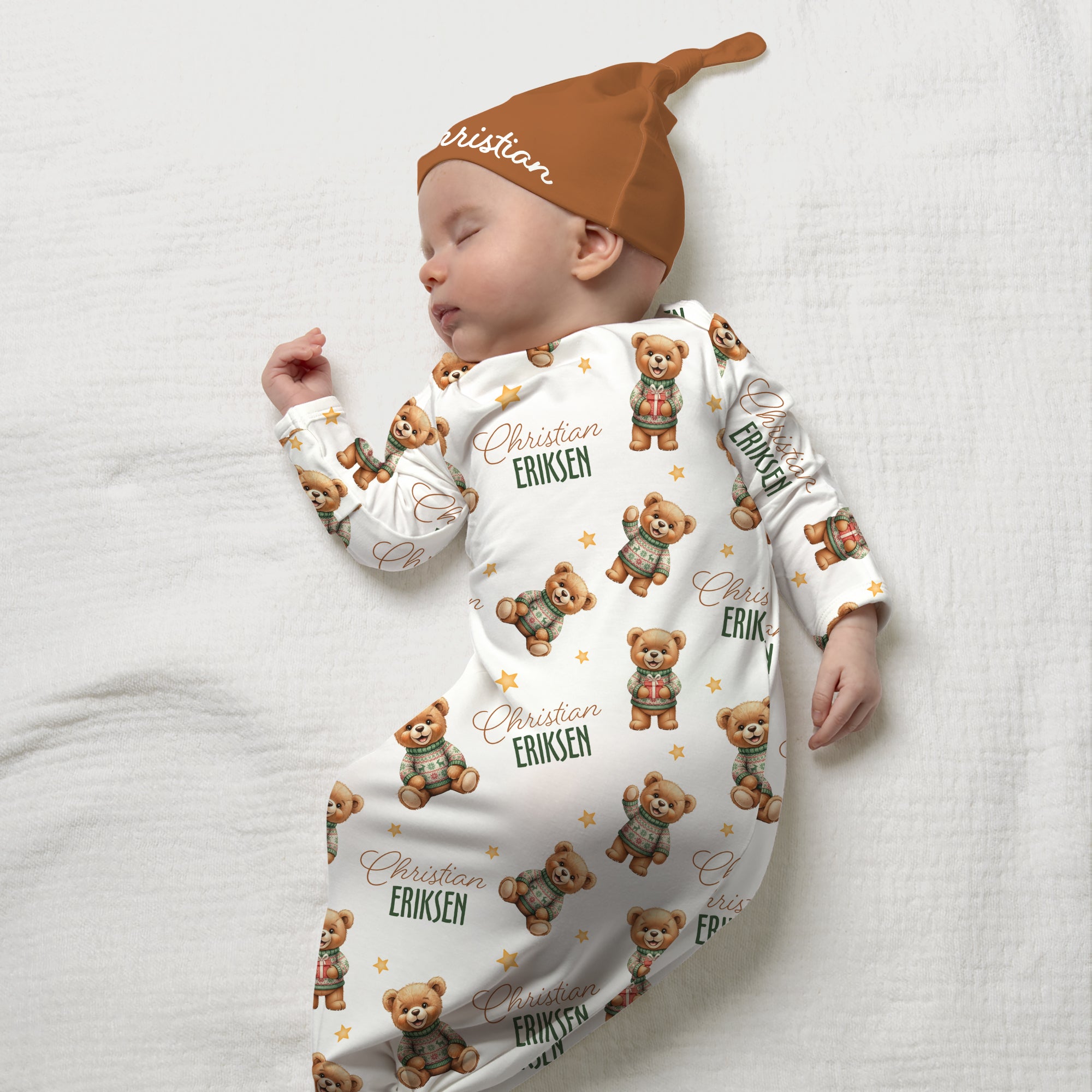 Personalized Sleep Gown in Cozy Bear