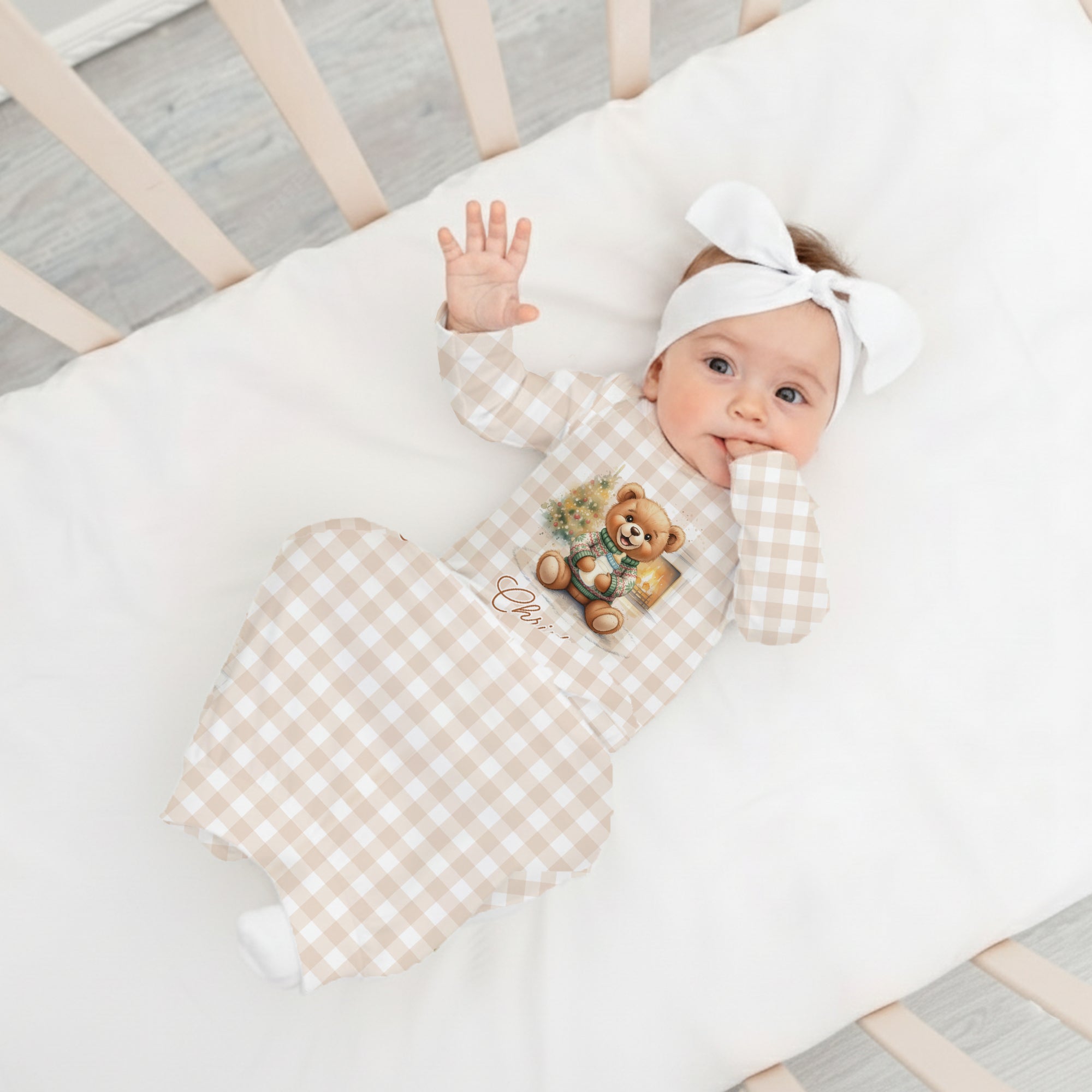 Personalized Sleep Gown in Cozy Bear