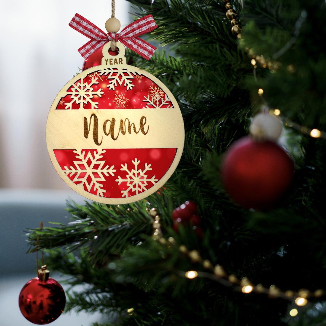 Christmas Day Personalized Wood Ornament