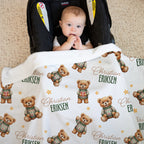 Personalized Blanket in Cozy Bear