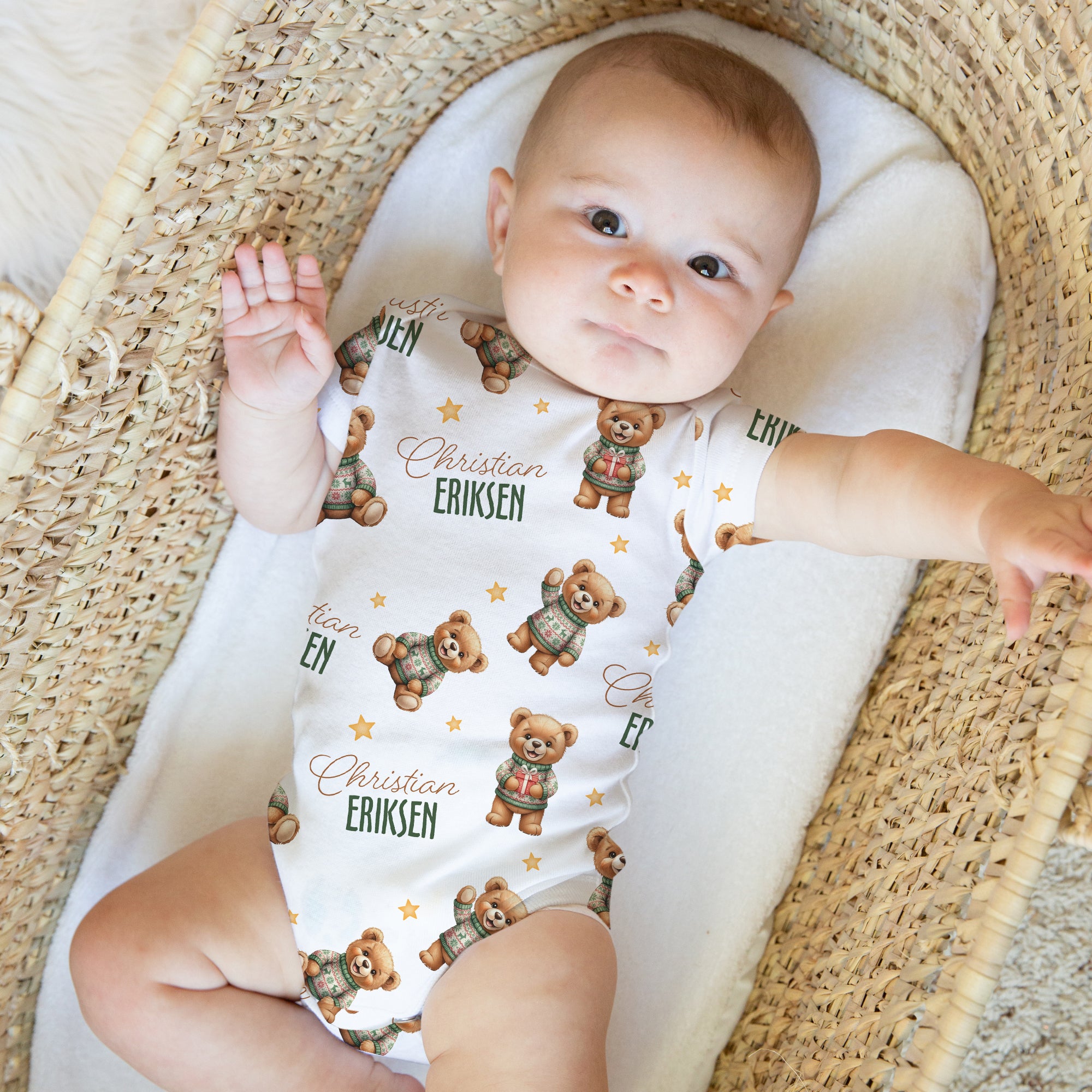 Personalized Bodysuit in Cozy Bear