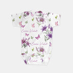 Personalized Bodysuit in Purple Lilys