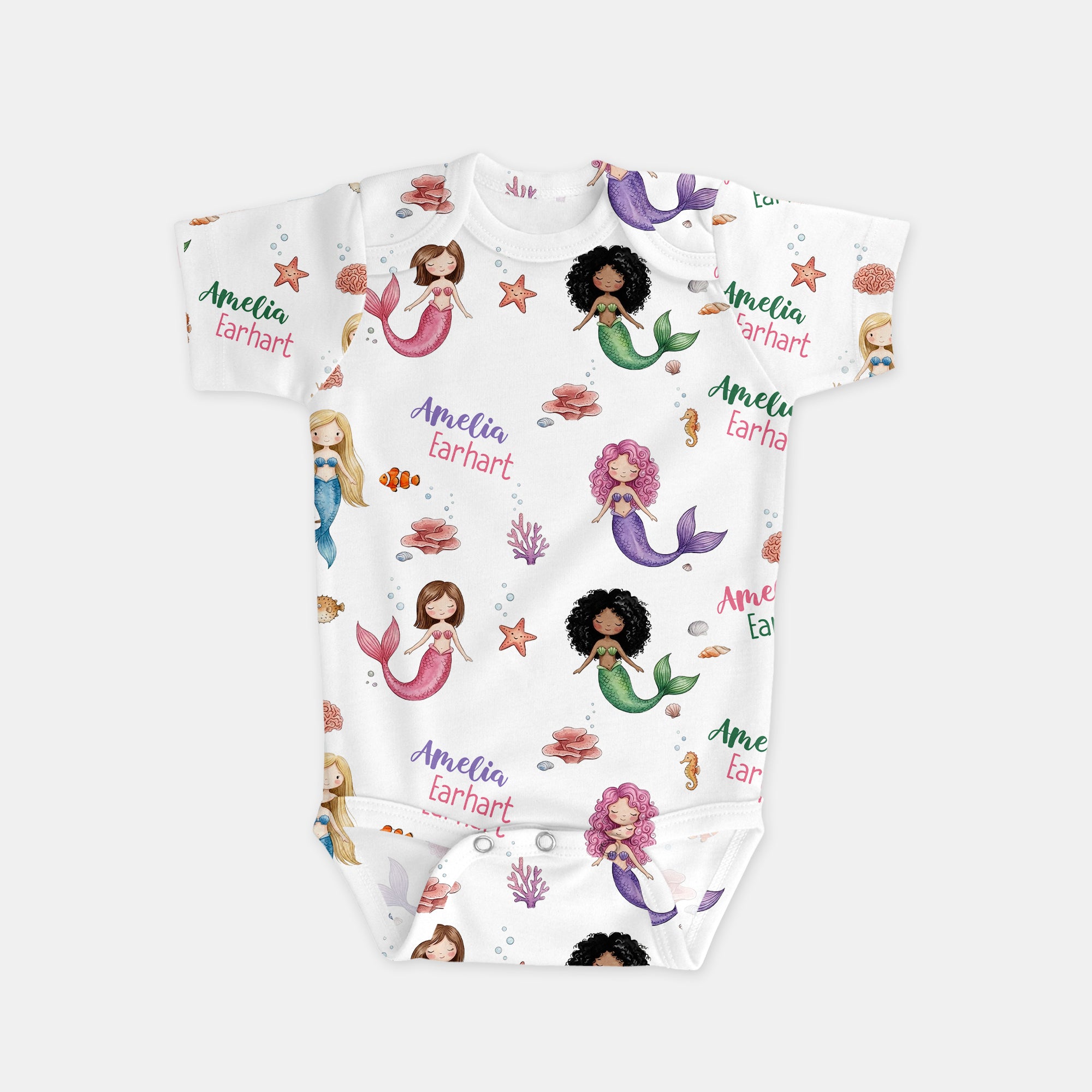 Personalized Bodysuit in Little Mermaid