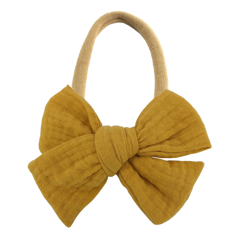 Tiny Bow in Mustard