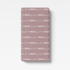 Personalized Crib Sheet Mono Name in Mauve
