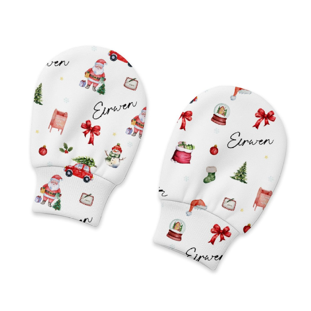 Personalized Mittens in Christmas Day