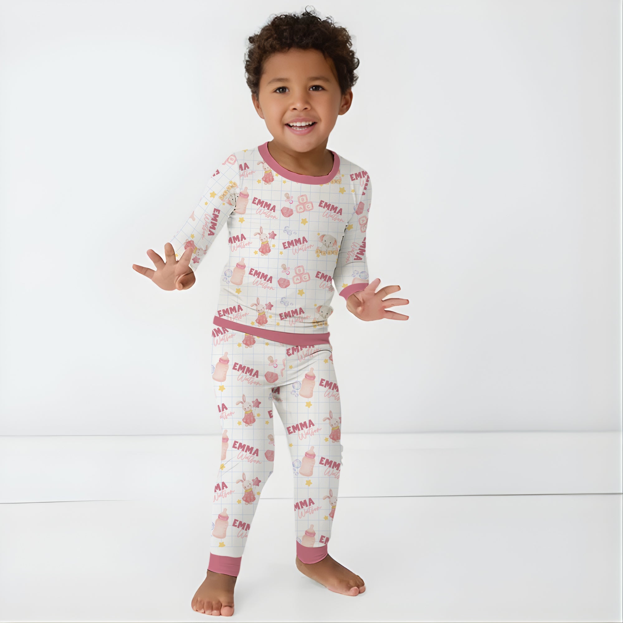 Pink Milk Drunk Personalized Pajama Set