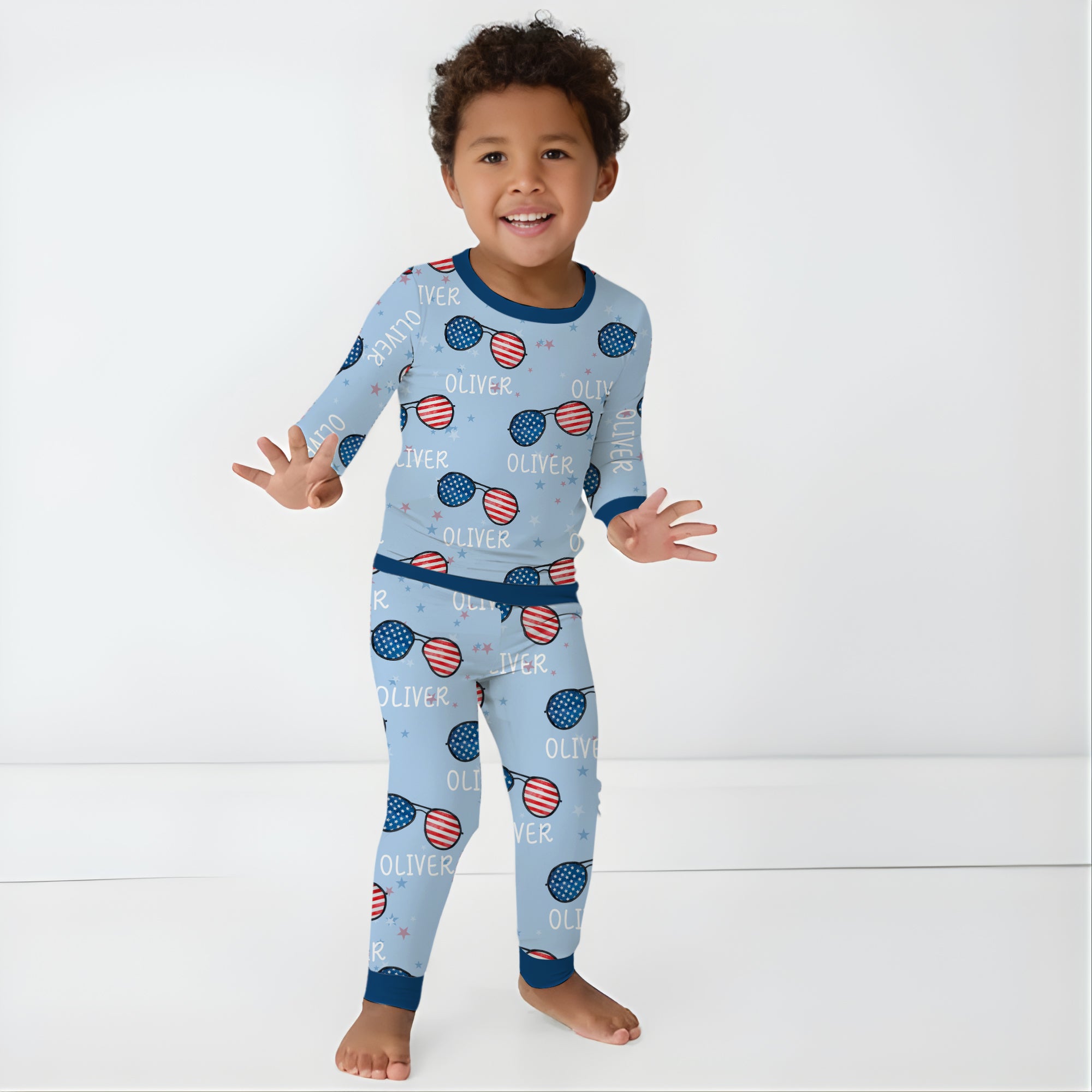 Personalized Pajama Set in Patriotic
