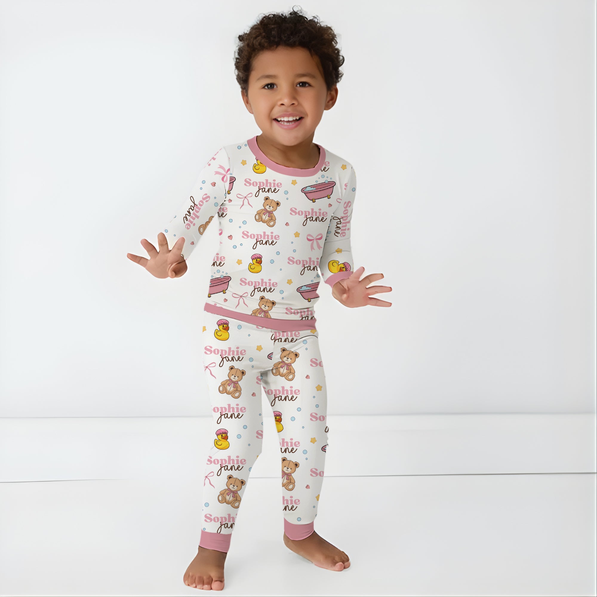 Personalized Pajama Set in Bathtime Besties