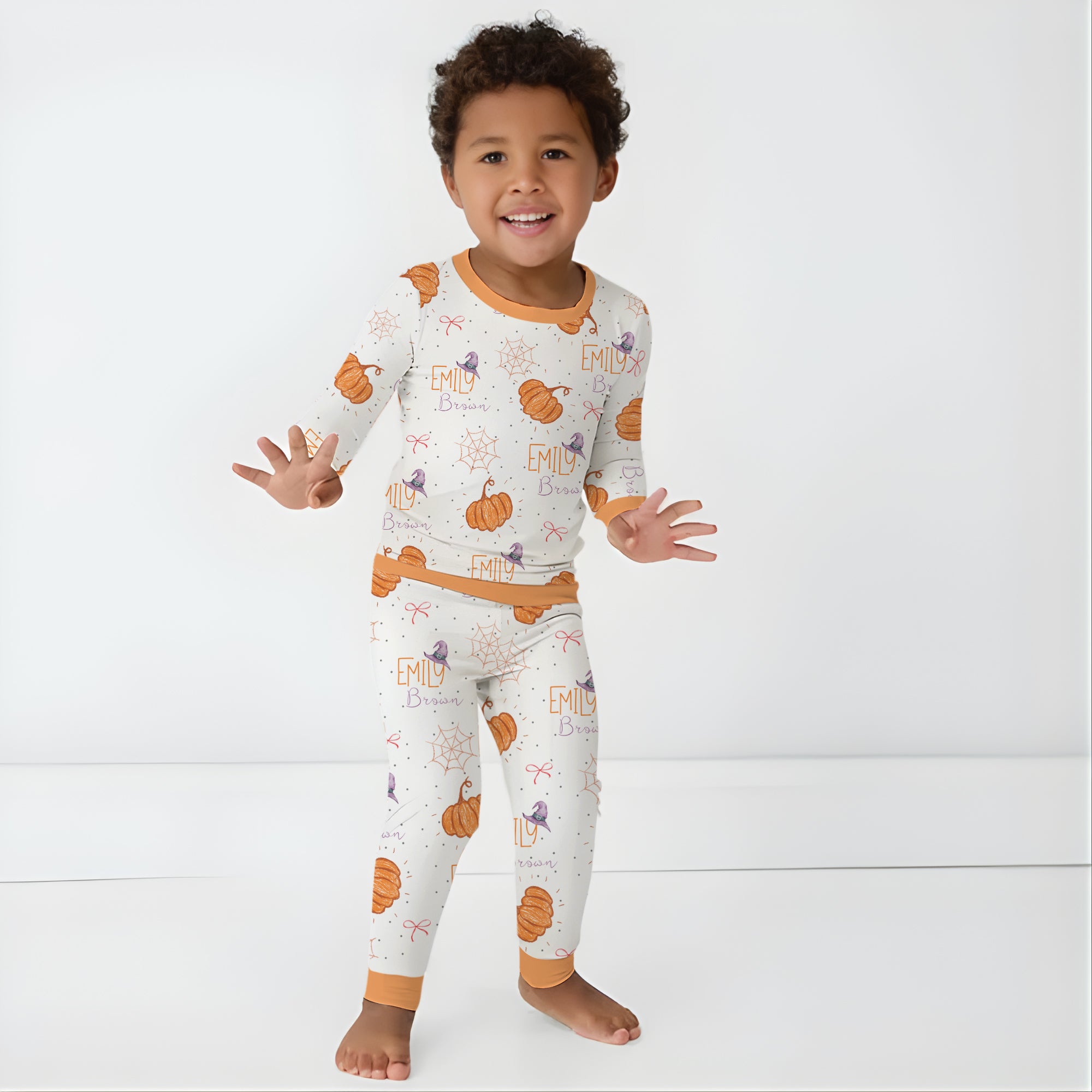 Personalized Pajama Set in Little Pumpkin