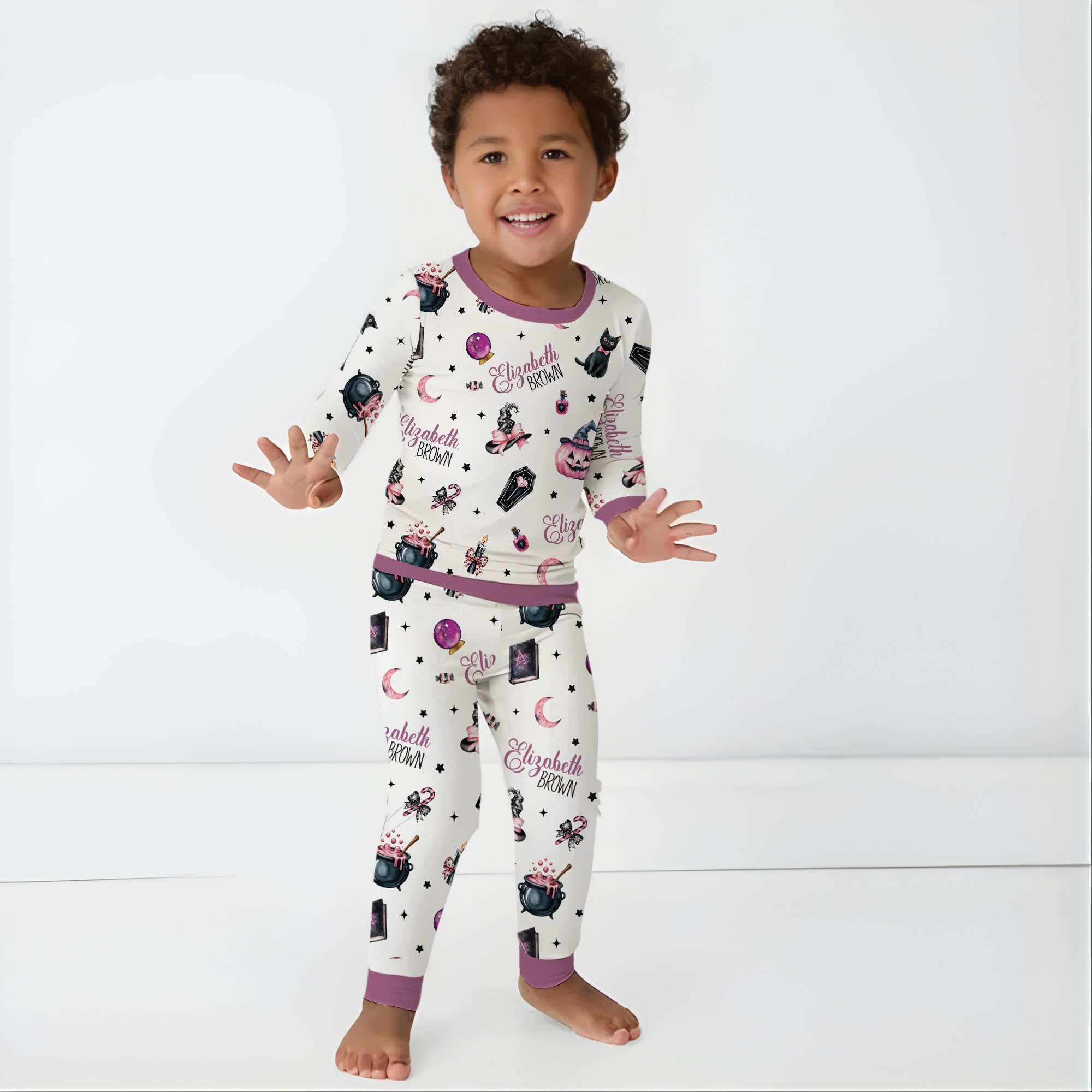 Personalized Pajama Set in Mystic Lunar