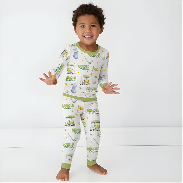 Personalized Baby Pajama Set in Country Club Cuties