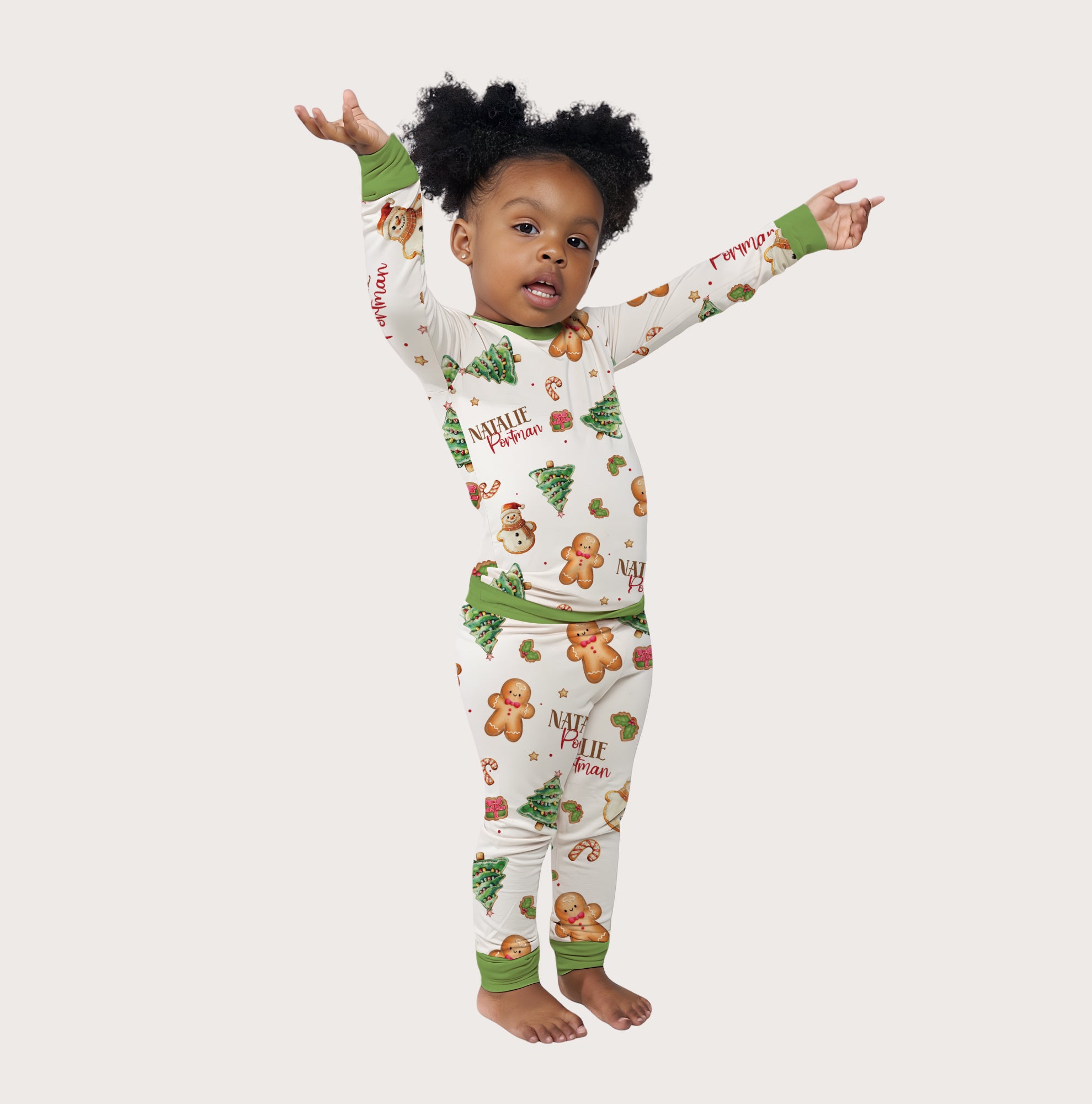 Gingerbread Personalized Pajama Set