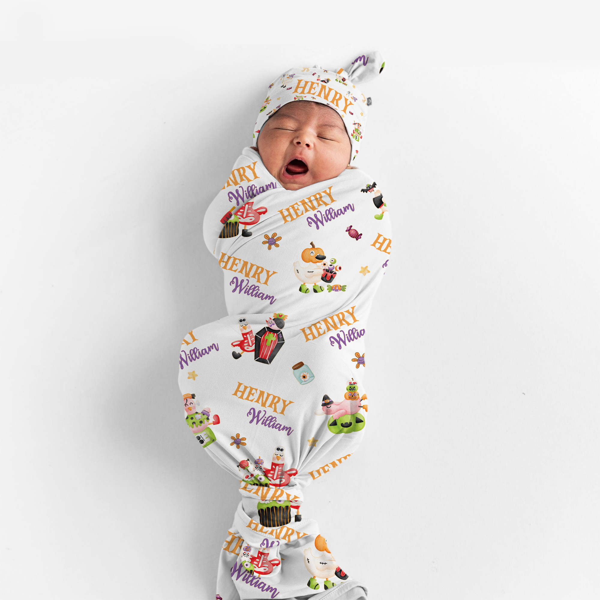 Personalized Swaddle in Goose In Booland
