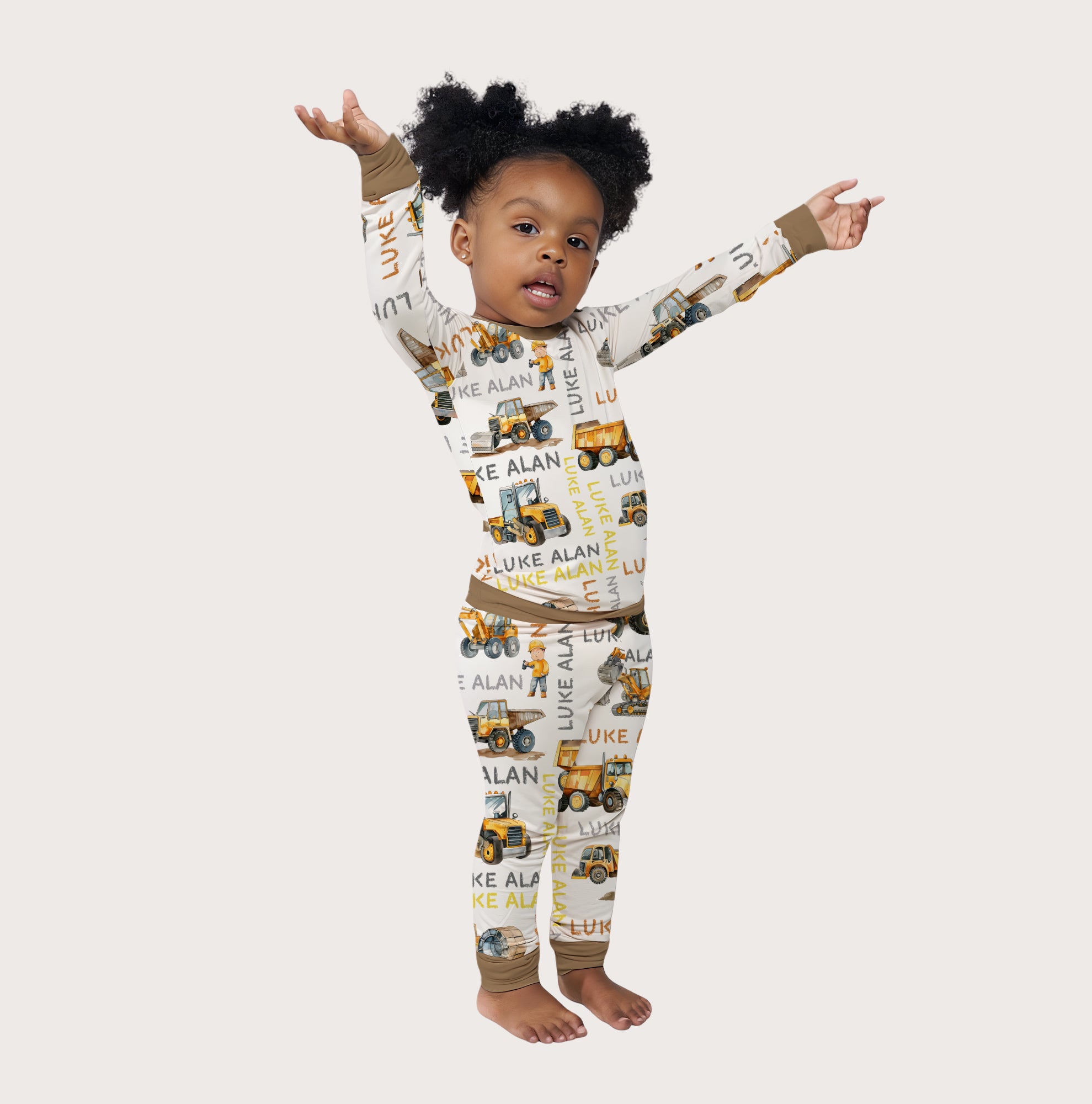 Personalized Pajama Set in Truck