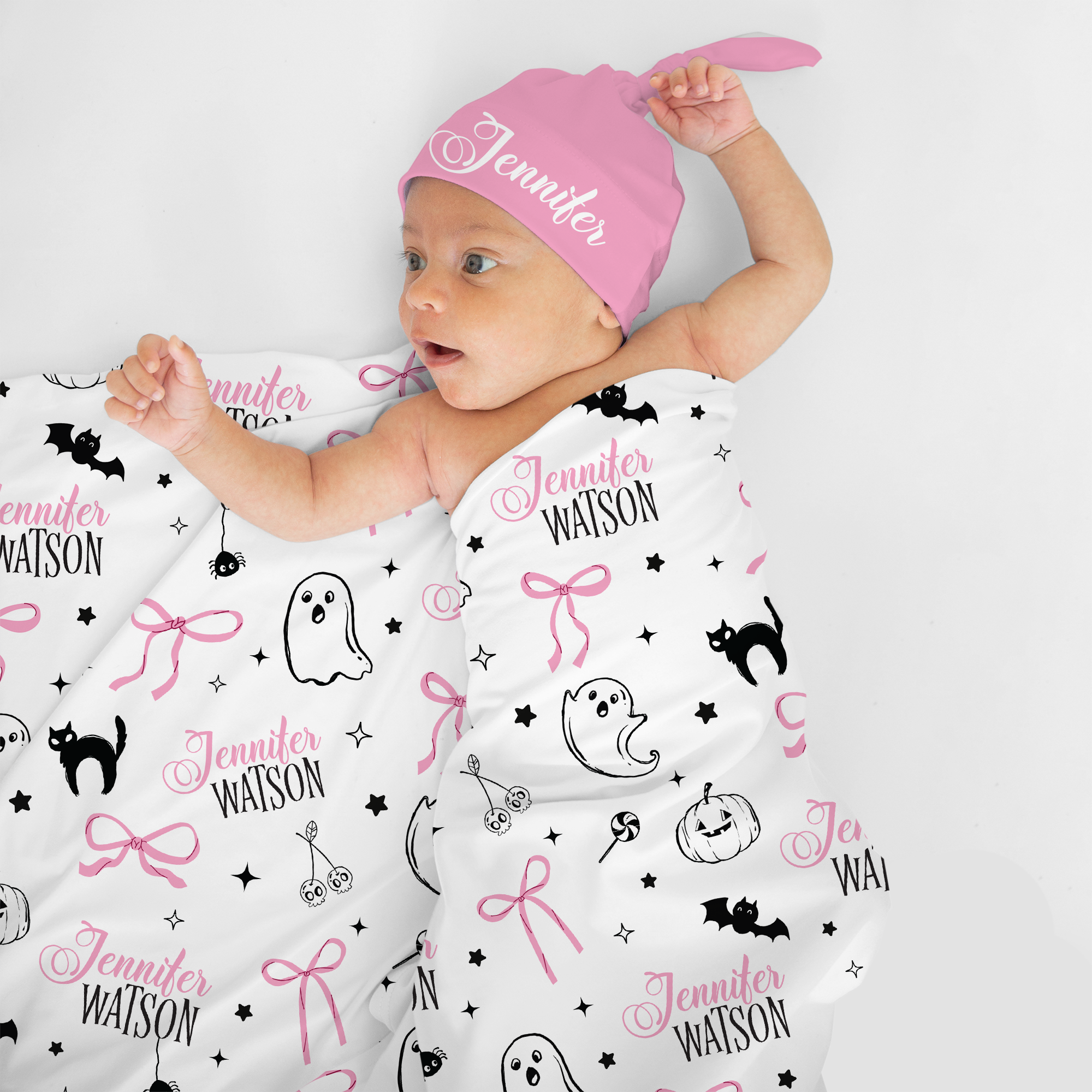 Personalized Swaddle in Boo Babes