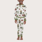 Personalized Baby Pajama Set in Bear Fishing