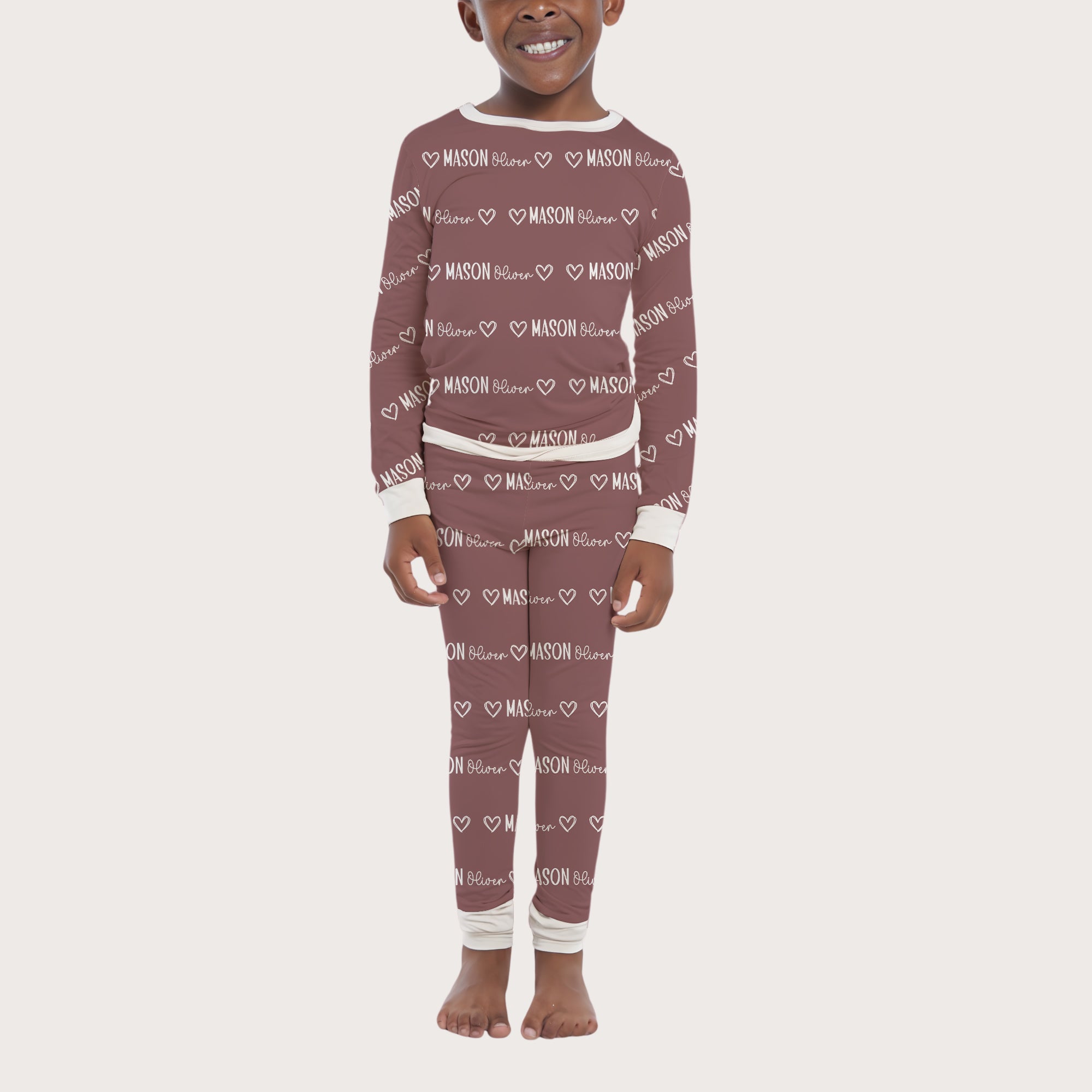 Personalized Pajama Set in Mono Name