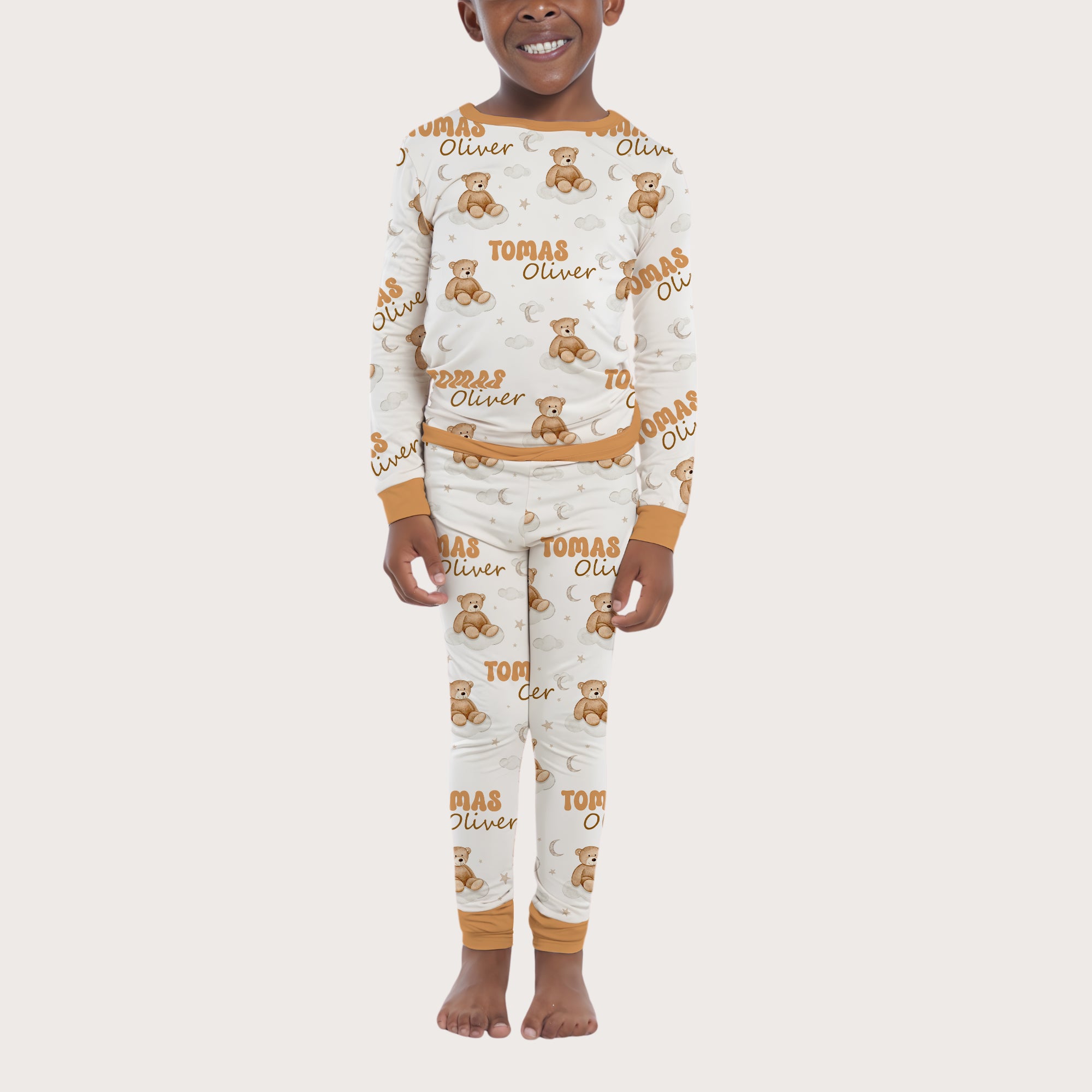 Personalized Pajama Set in Teddy Bear