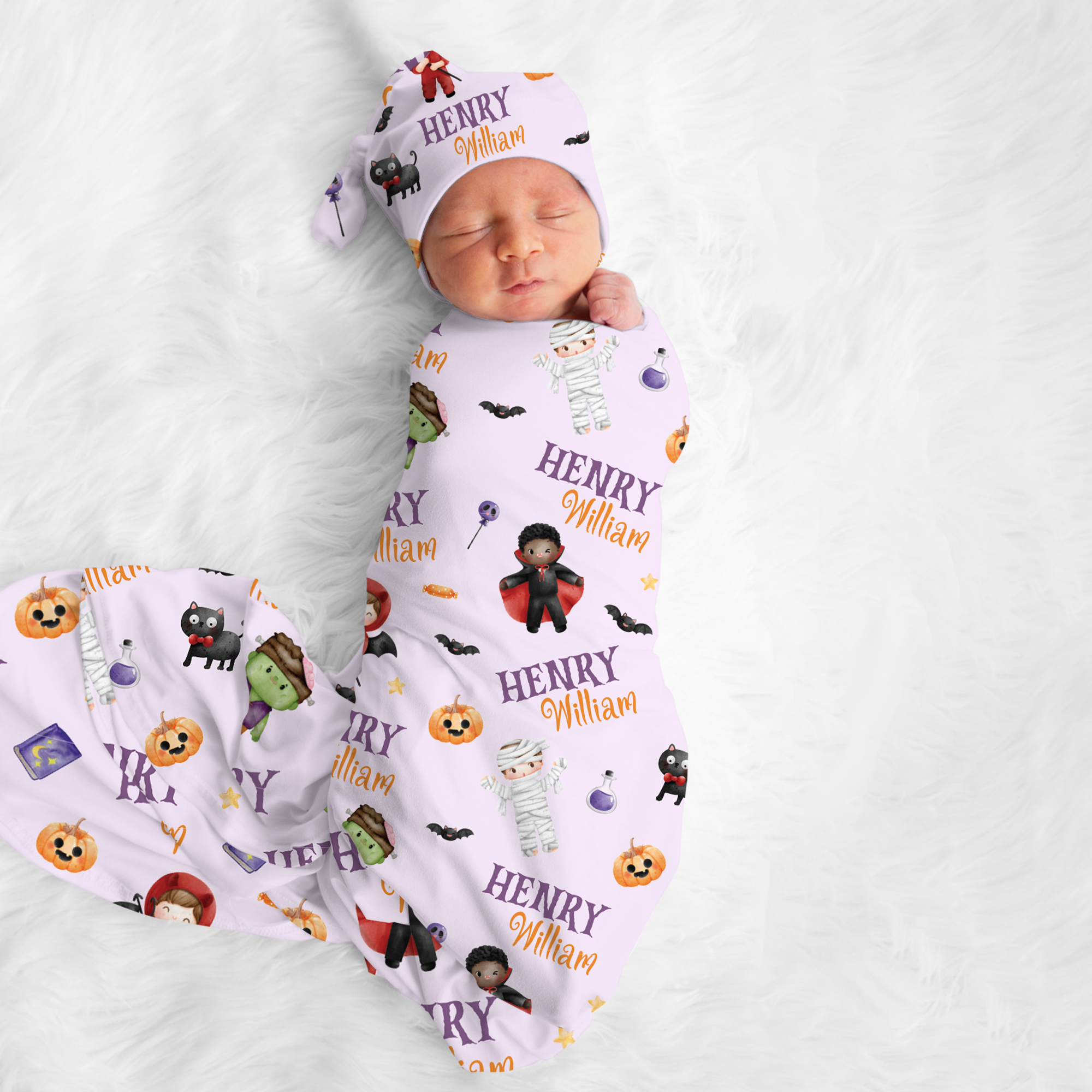 Personalized Swaddle in Dress-up Babe