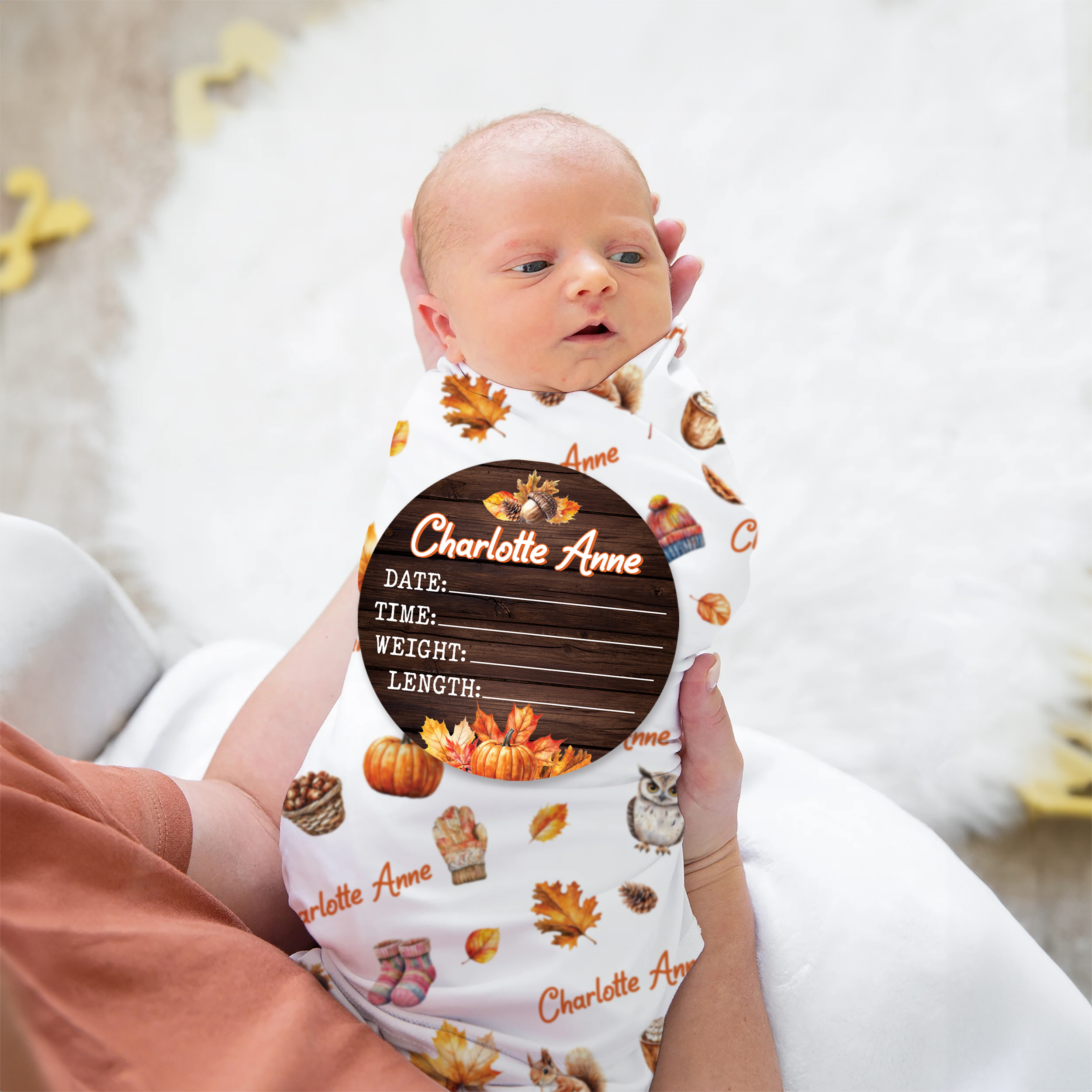 Fall Cottage Personalized Wood Sign