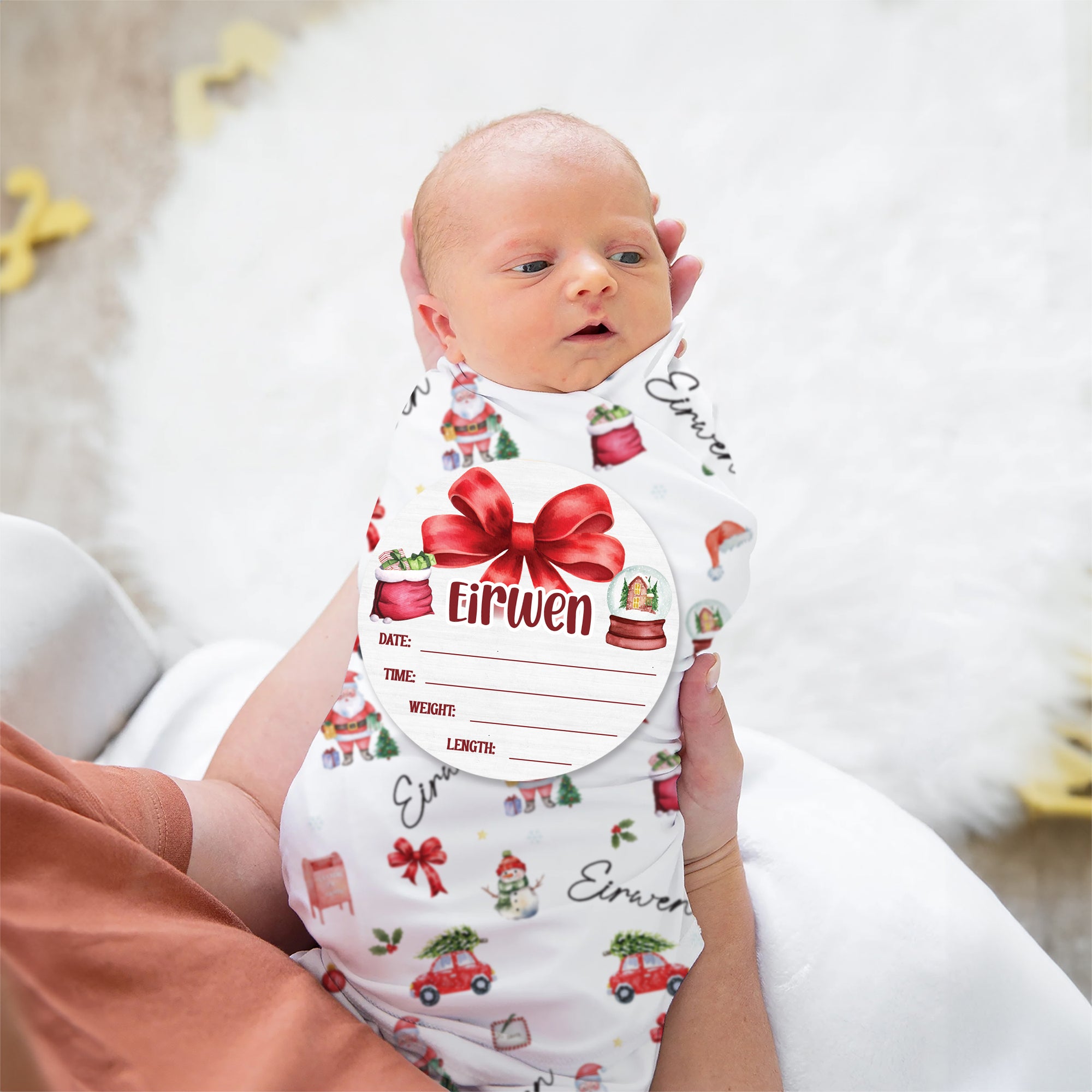 Personalized Wood Sign in Christmas Day