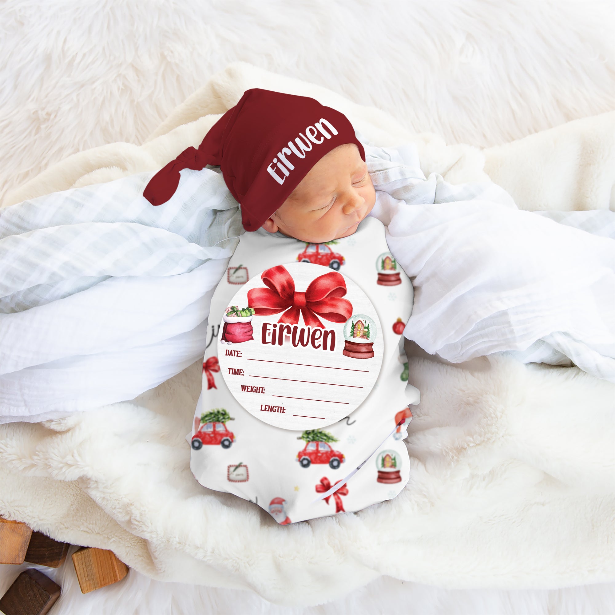 Personalized Wood Sign in Christmas Day