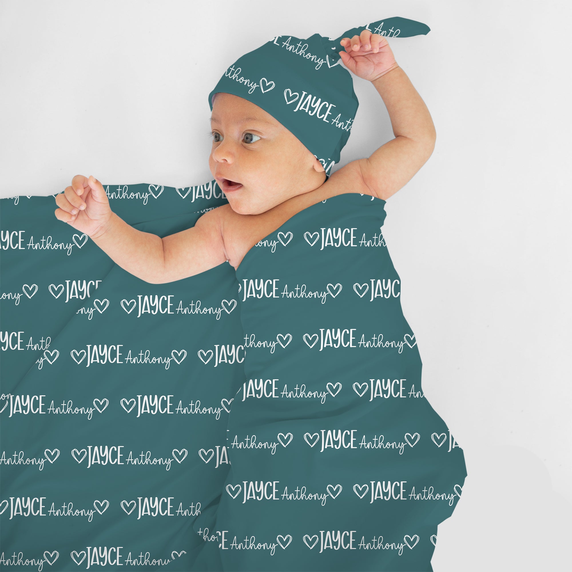 Personalized Swaddle in Mono Name