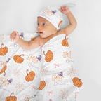 Personalized Swaddle in Little Pumpkin