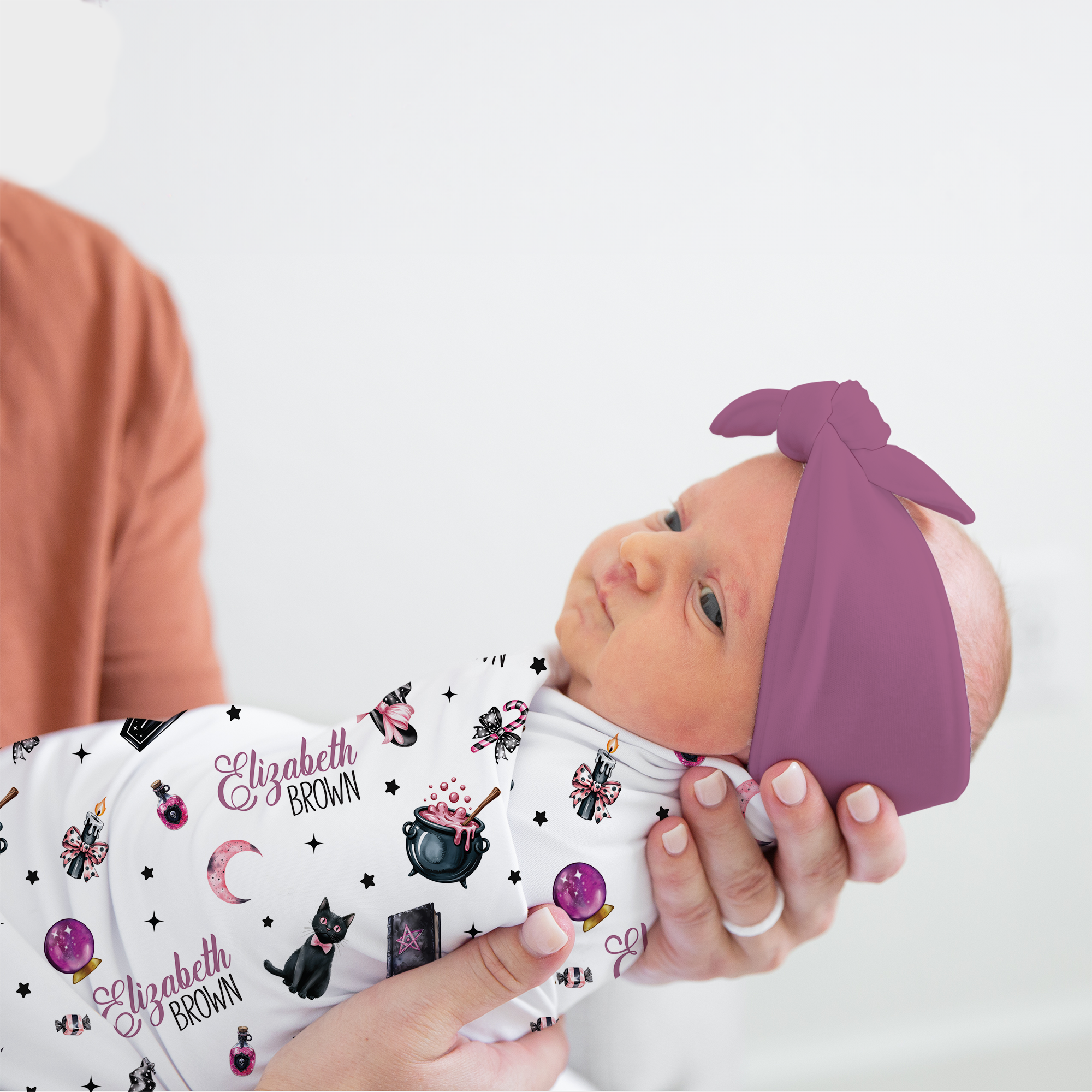 Personalized Swaddle in Mystic Lunar