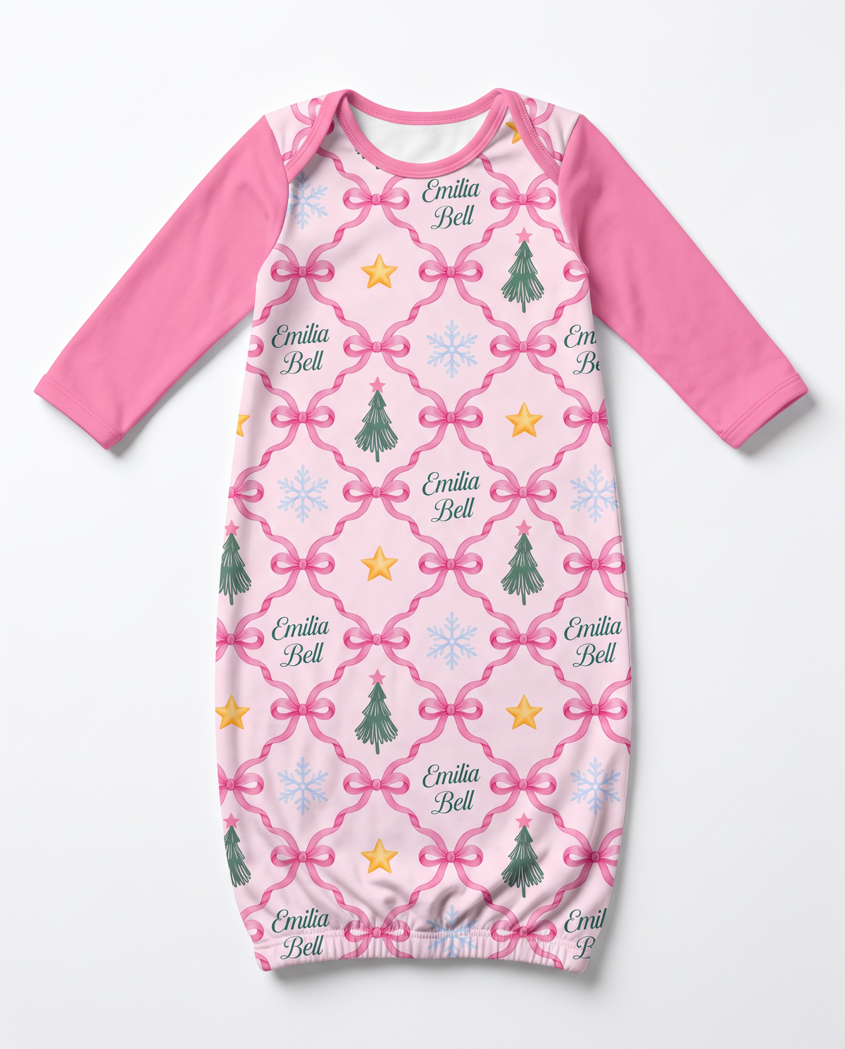 Personalized Baby Sleep Gown in North Star
