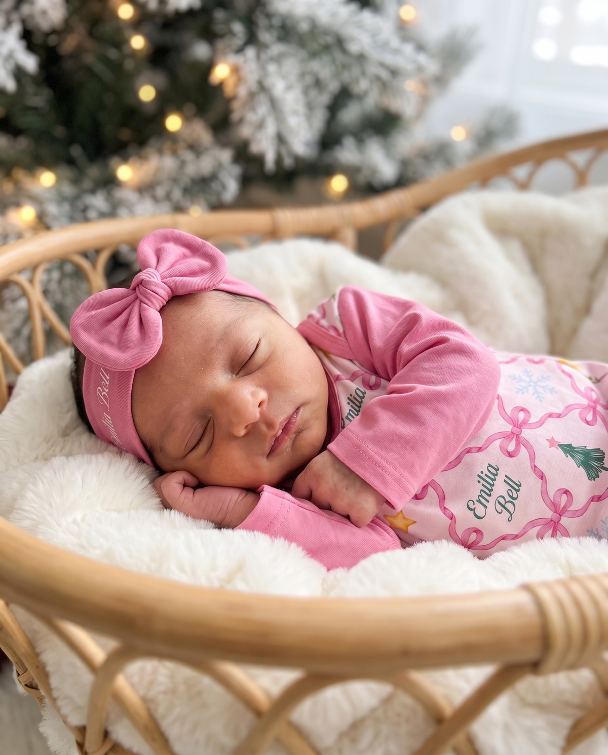 Personalized Baby Sleep Gown in North Star