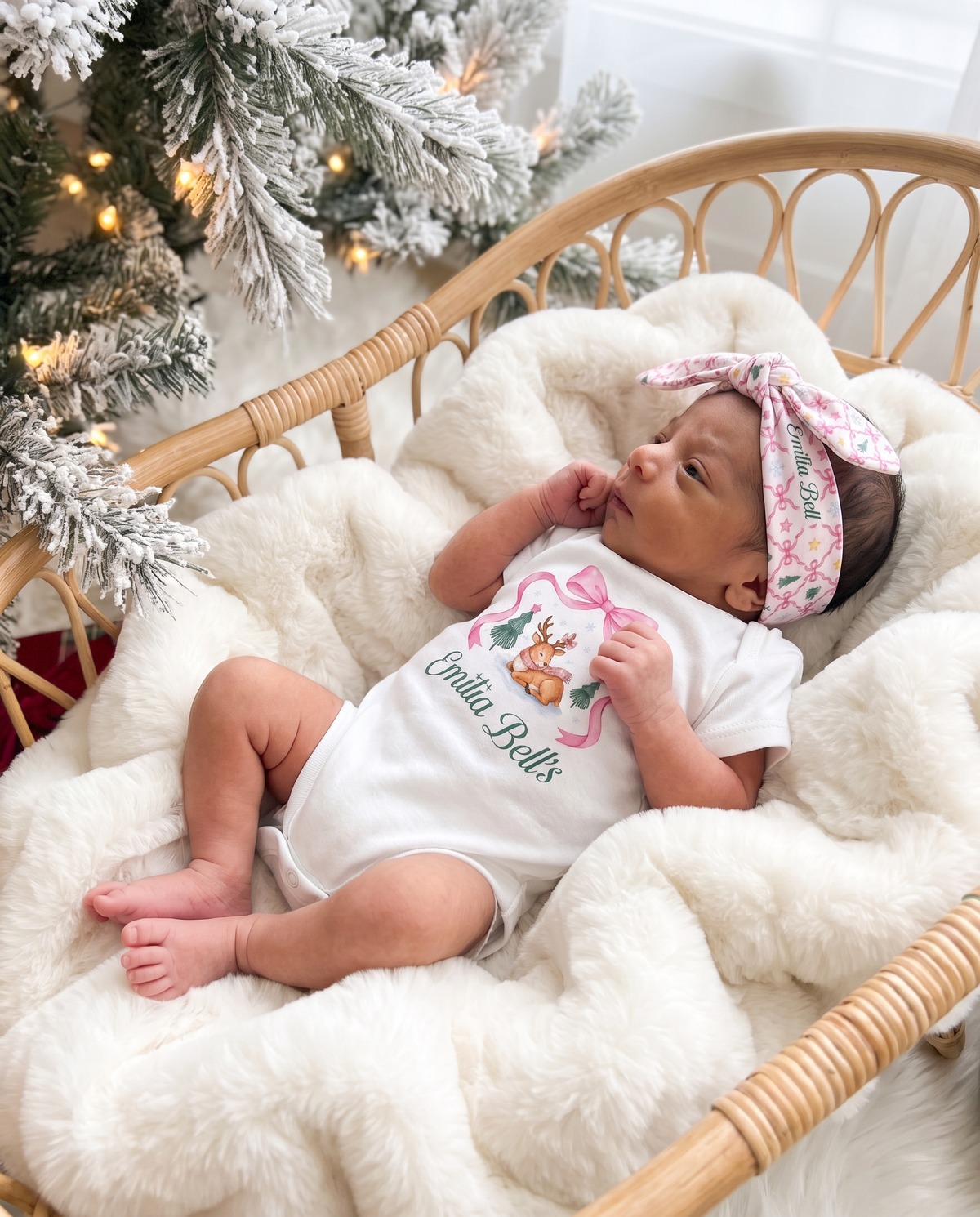 Personalized Graphic Bodysuit in North Star