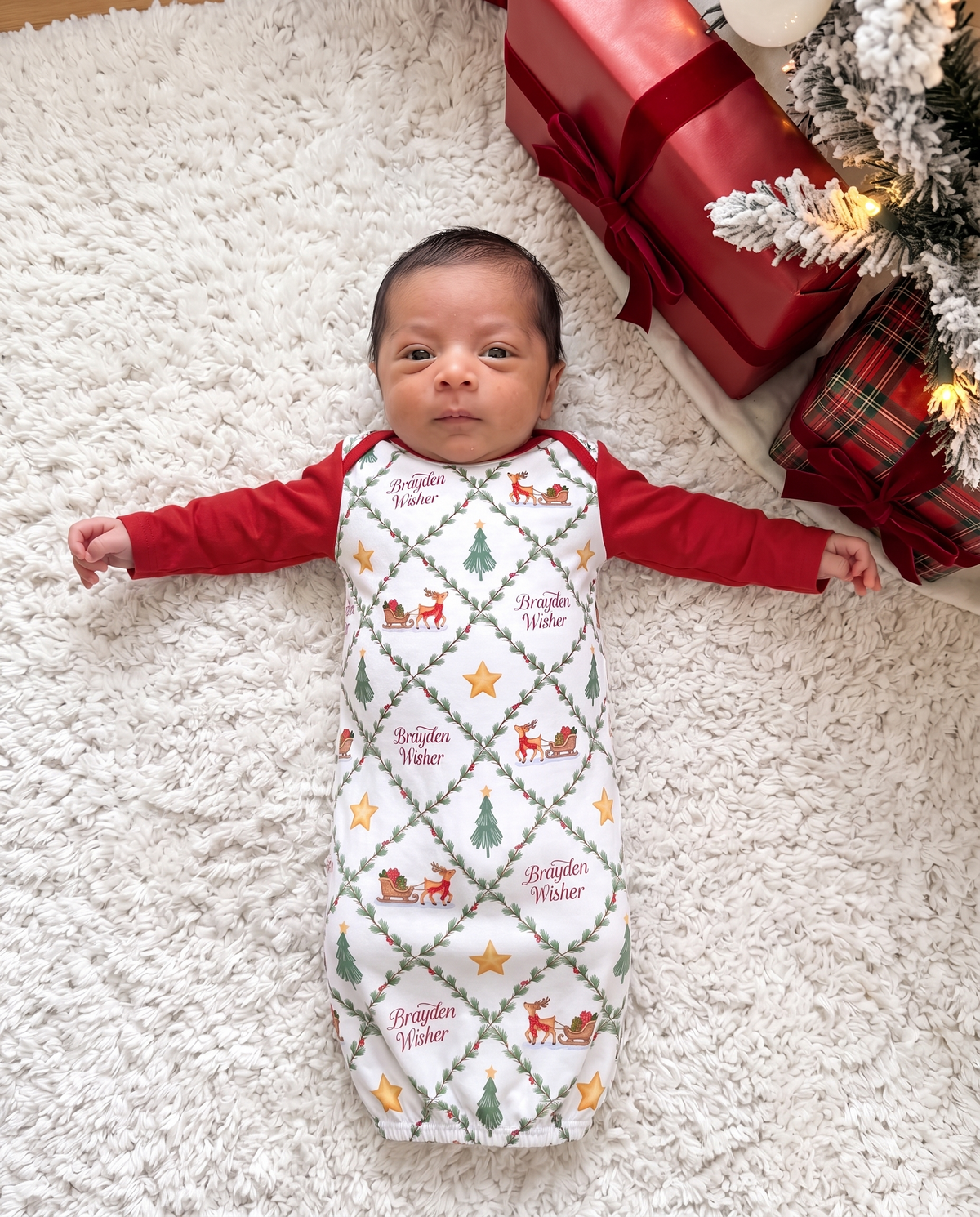 Personalized Baby Sleep Gown in North Trail