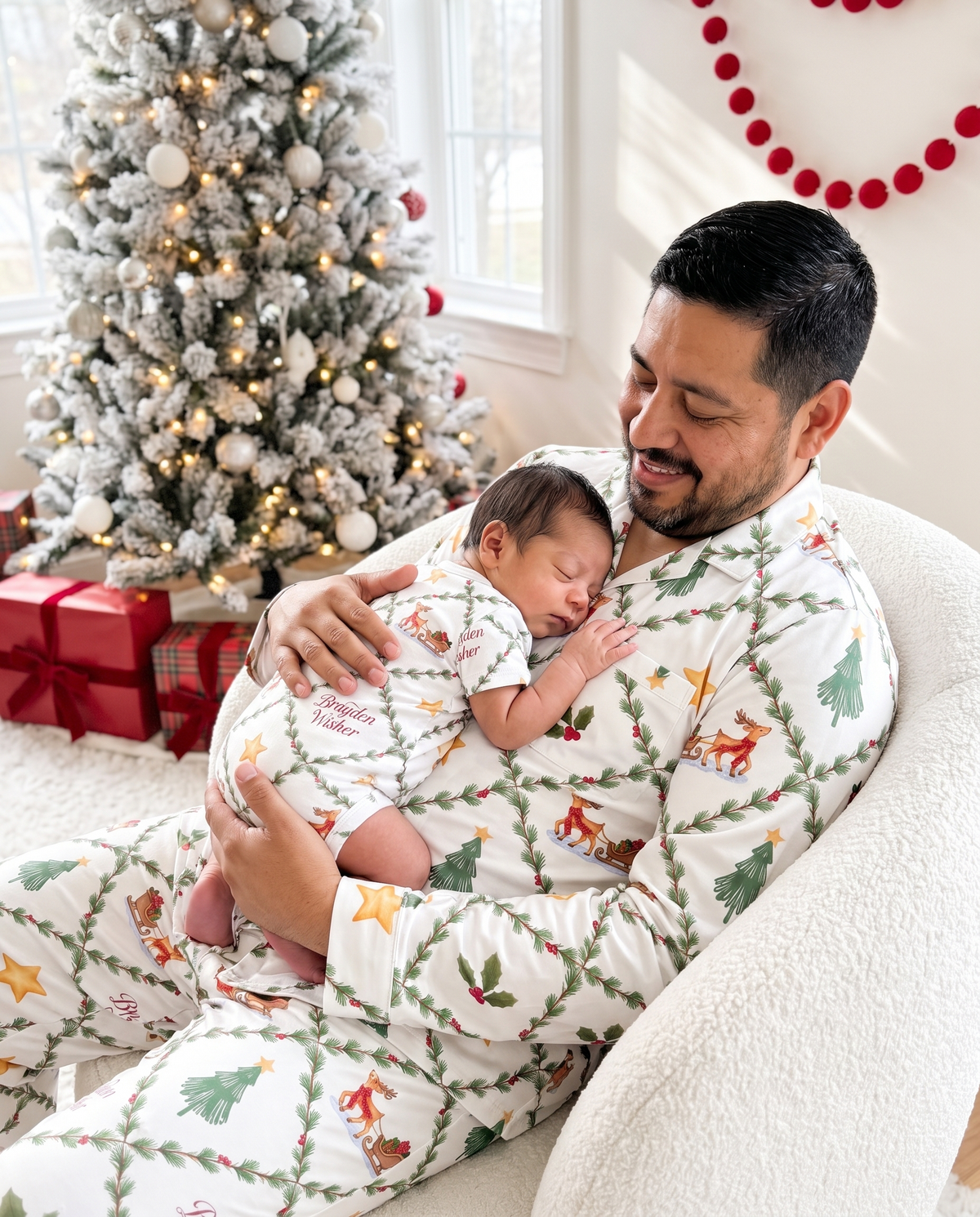 Long Sleeved Men Pajama Set in North Trail