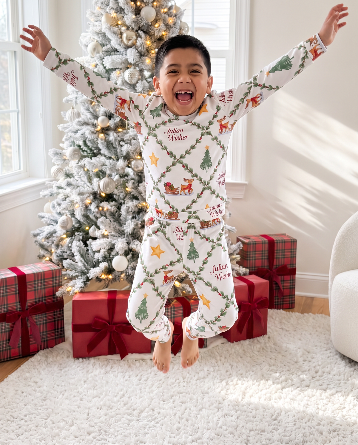 Personalized Two Piece Pajama Set in North Trail