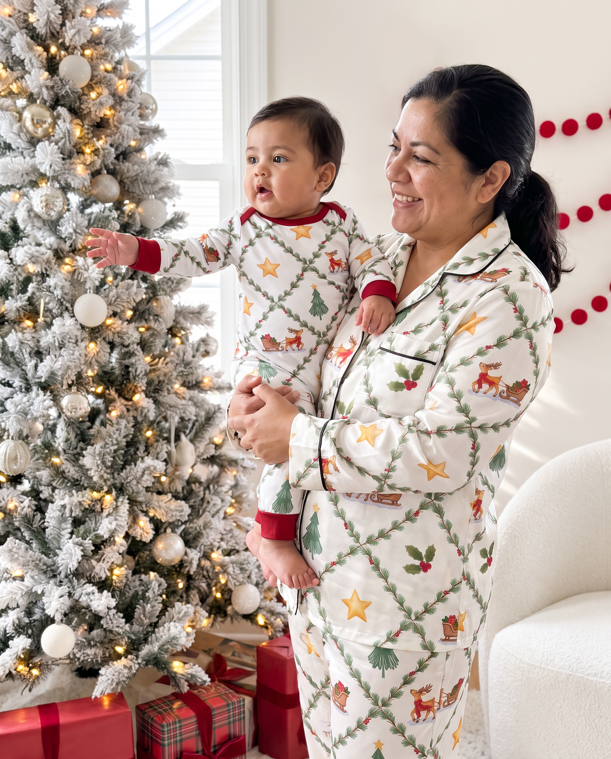 Long Sleeve Women's Pajama Set in North Trail