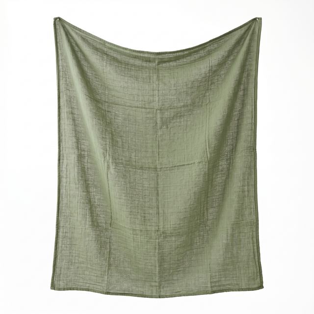 Muslin Swaddle in Olive Green