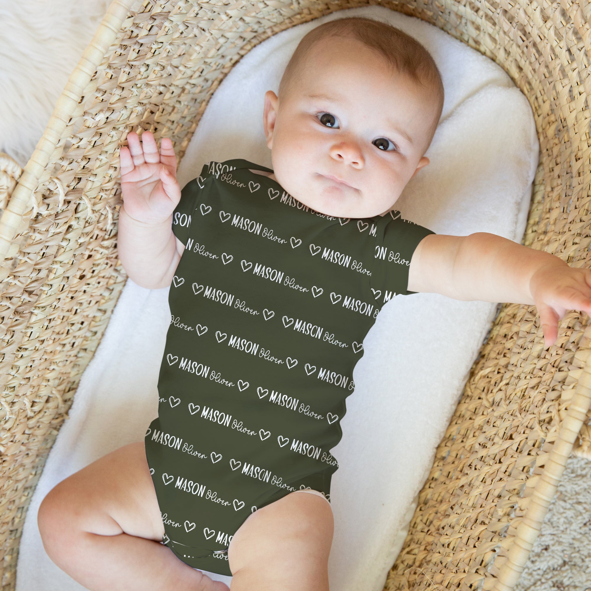 Personalized Bodysuit in Mono Name