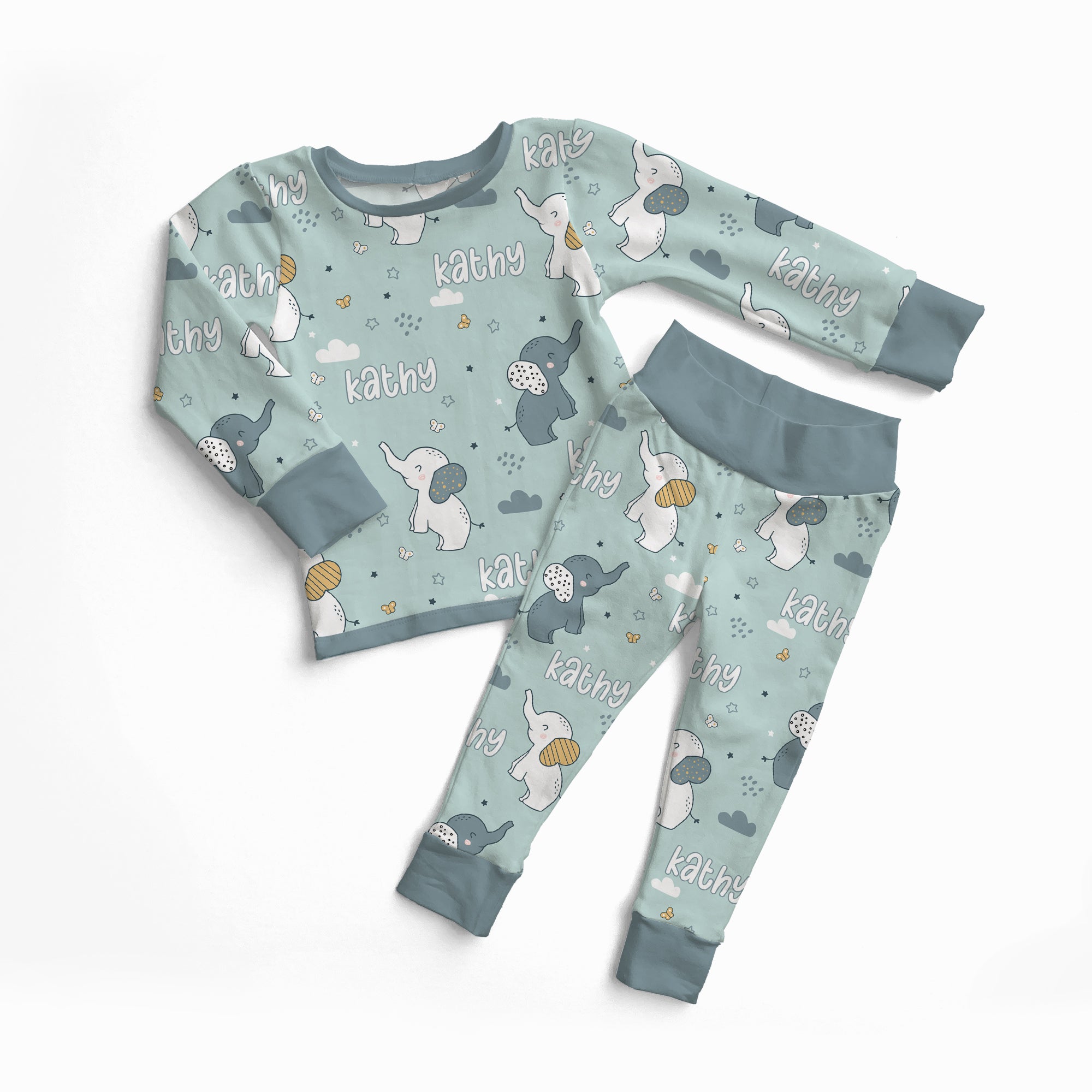 Personalized Pajama Set in Elephant