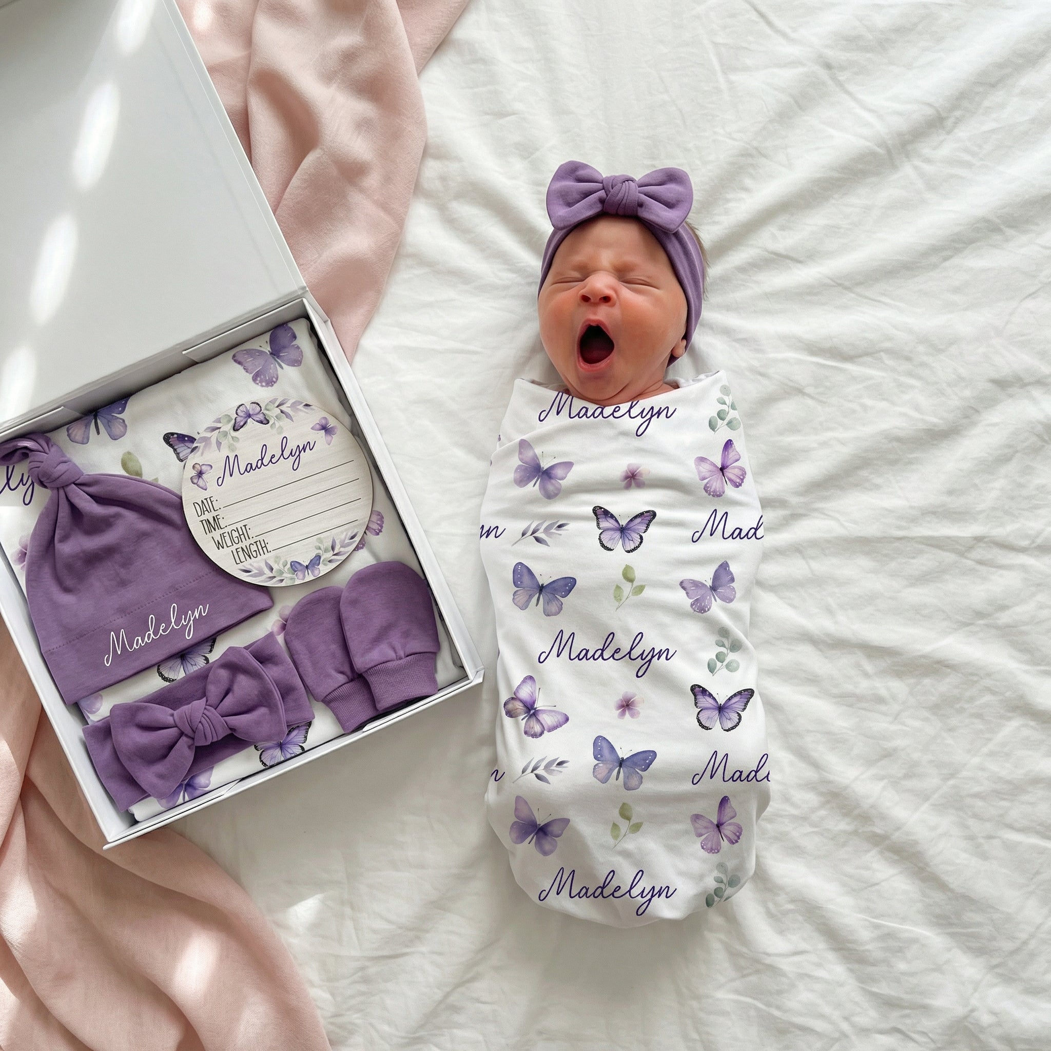 The Ultimate Baby Gift Set | Purple Butterfly