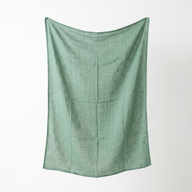 Muslin Swaddle in Seafoam Green