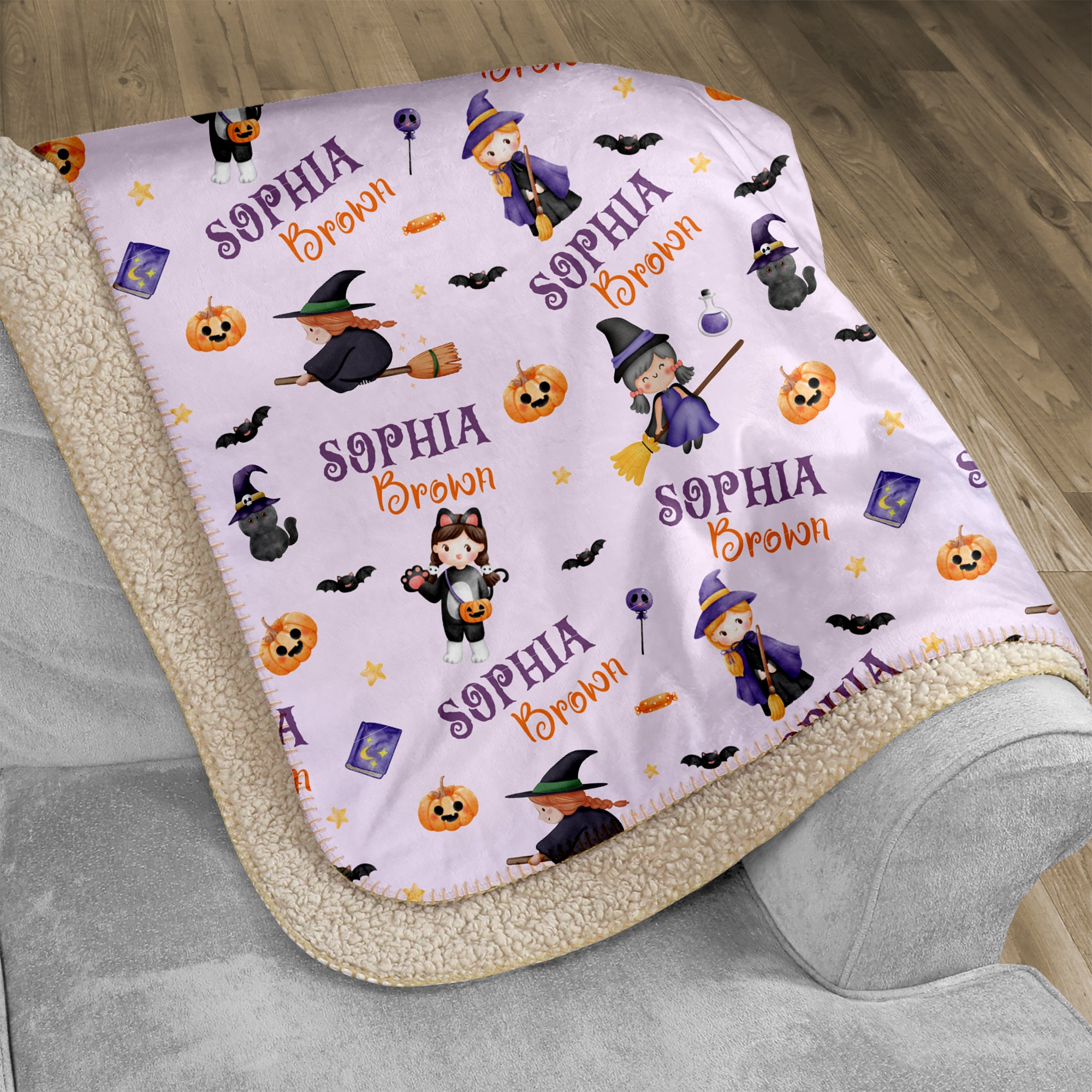 Dress-up Girl Personalized Sherpa Blanket