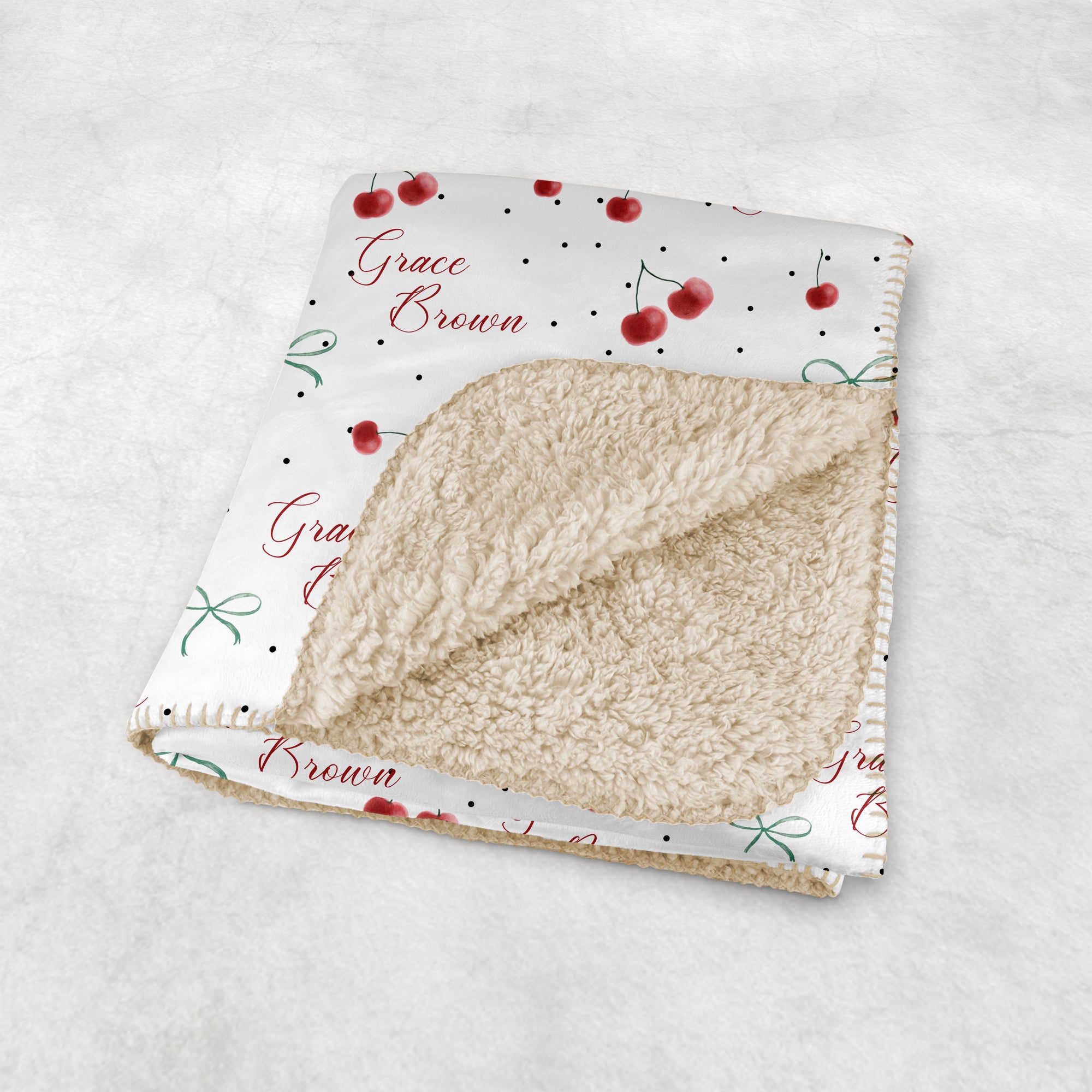 Cherished Baby Personalized Sherpa Blanket