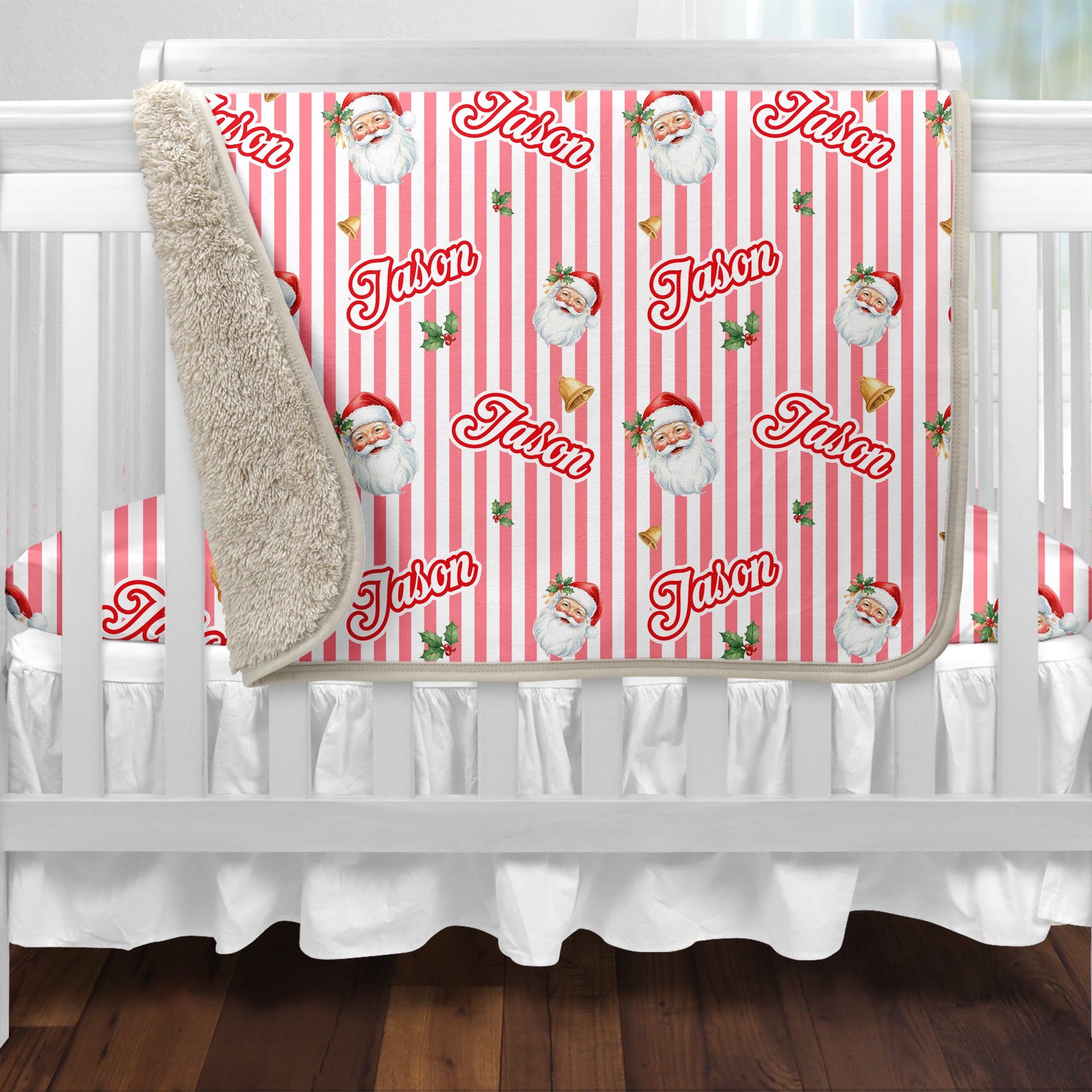 Santa Baby Personalized Sherpa Blanket