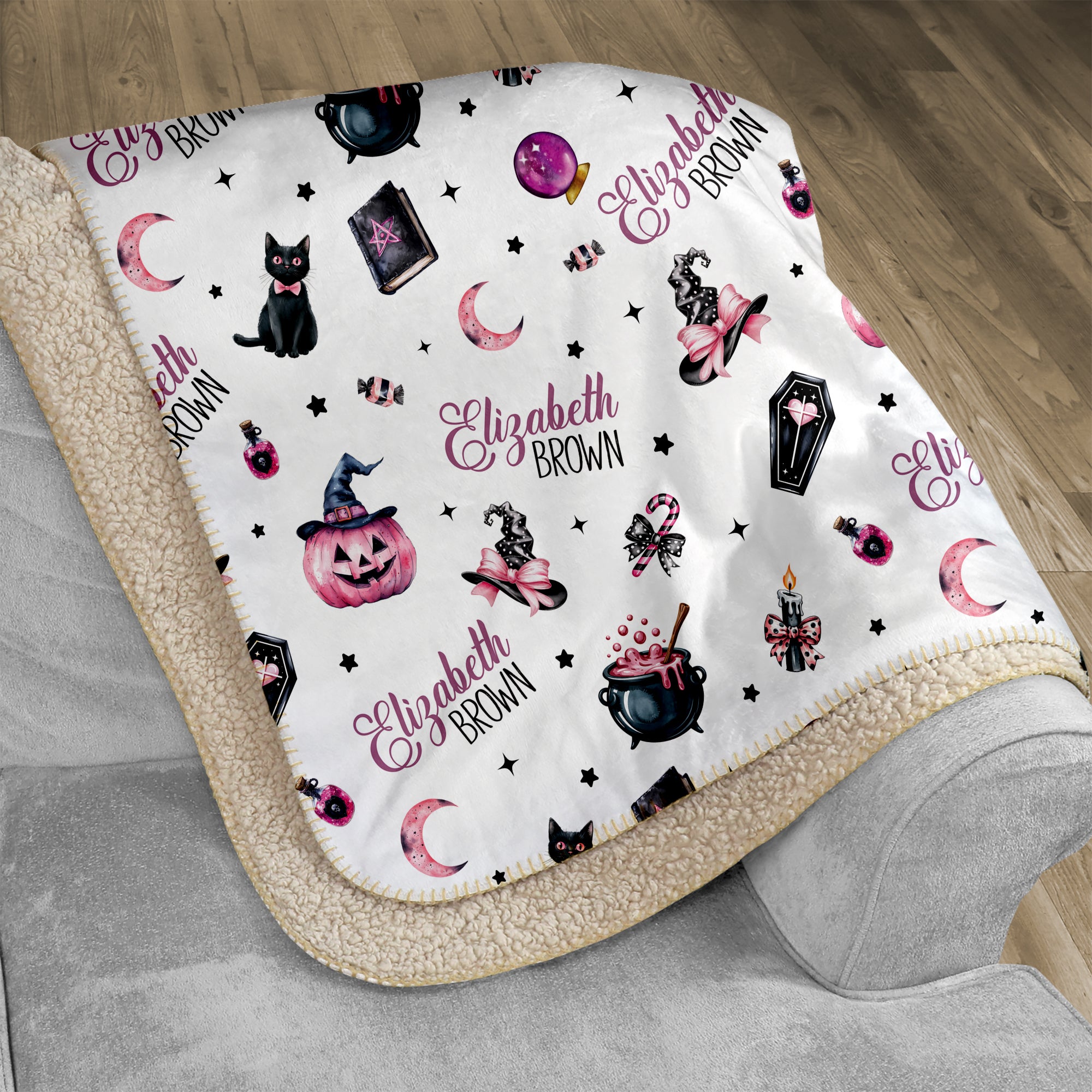 Personalized Blanket in Mystic Lunar